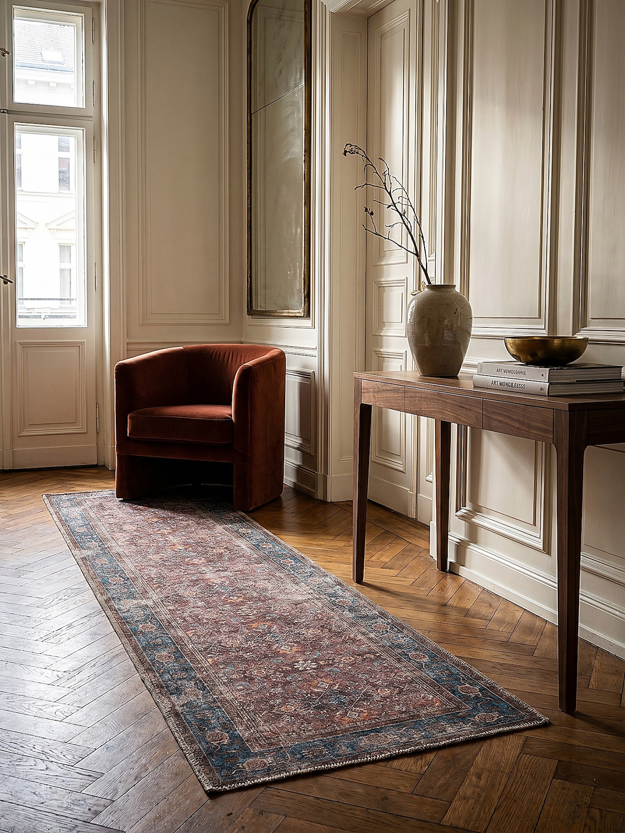 Läufer floral Rot 60 x 230 cm - HURST Kadima Design