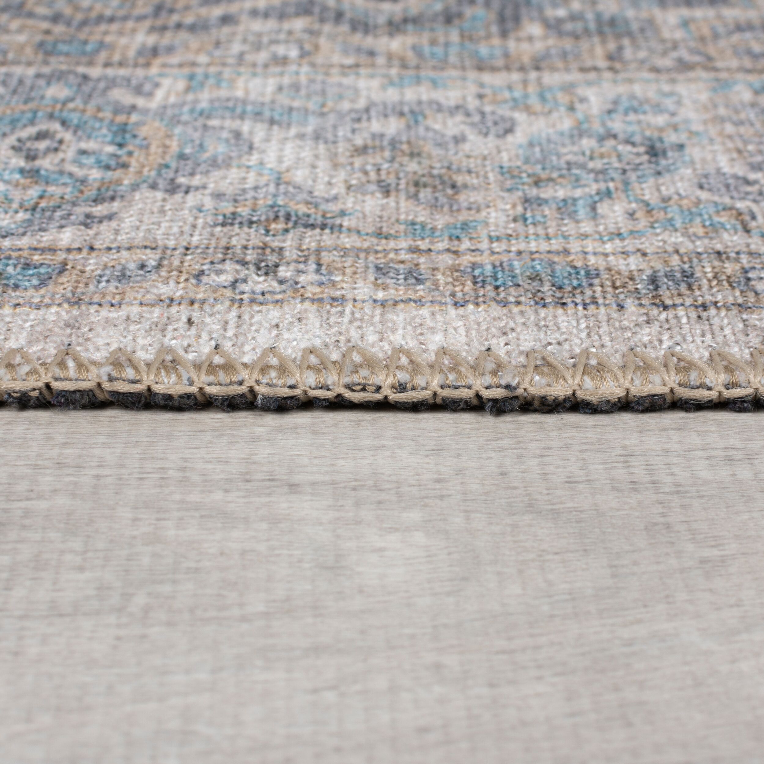 Teppich waschbar Blau 190 x 290 cm - HURST | Kadima Design 