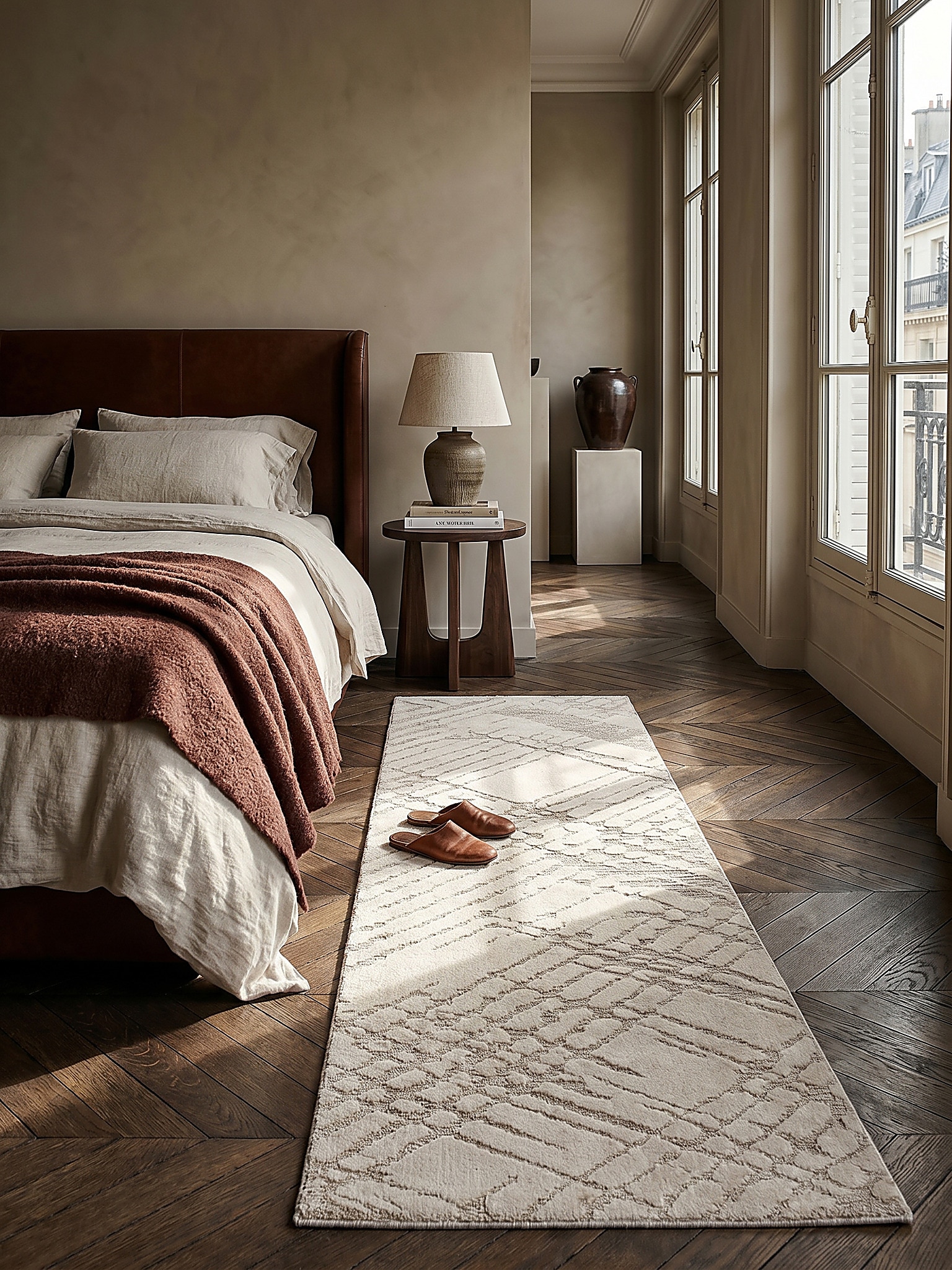 L&auml;ufer Rauten Creme 80 x 300 cm - ARLEN | Kadima Design 