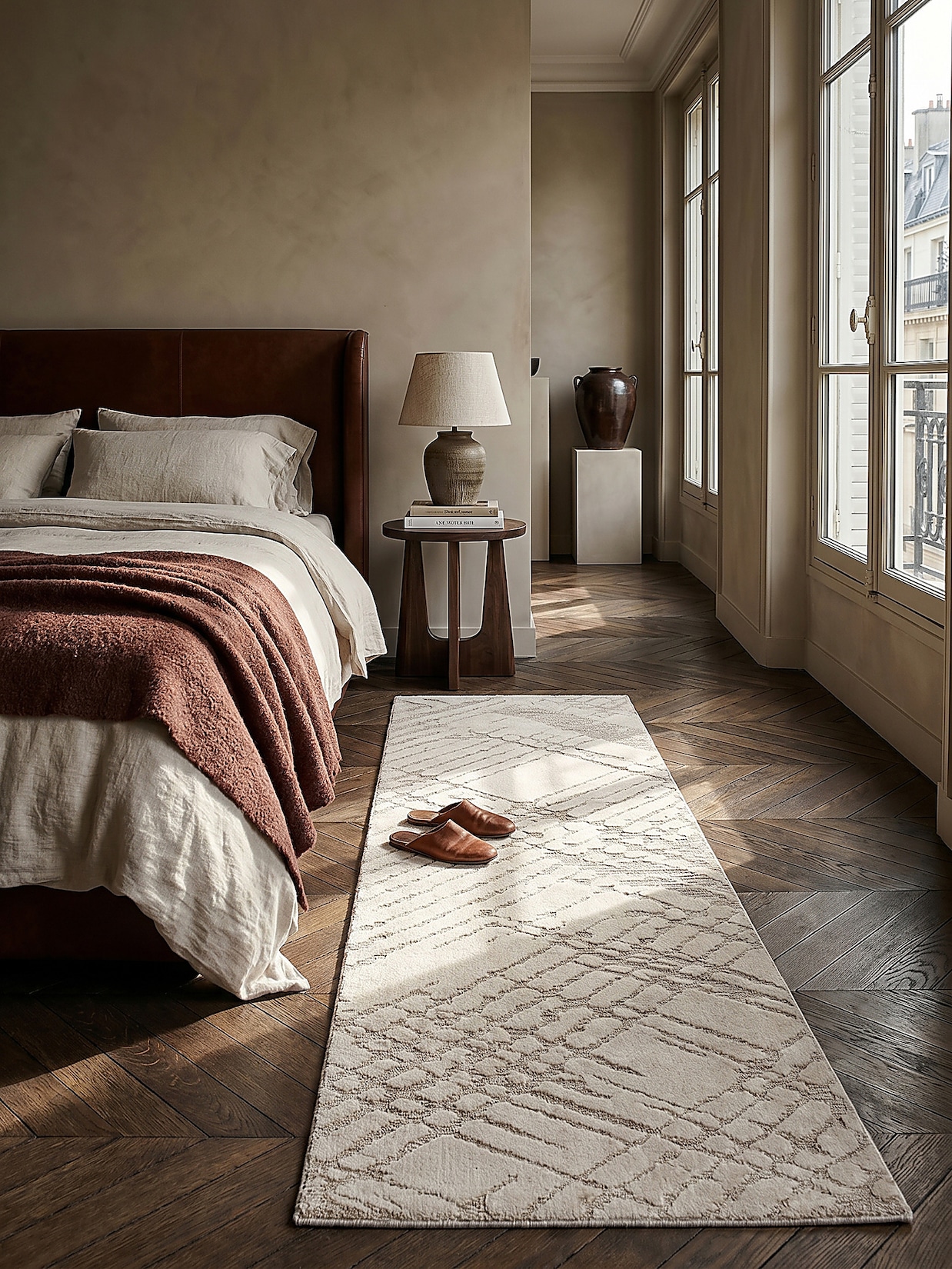 Läufer Rauten Creme 80 x 300 cm - ARLEN Kadima Design