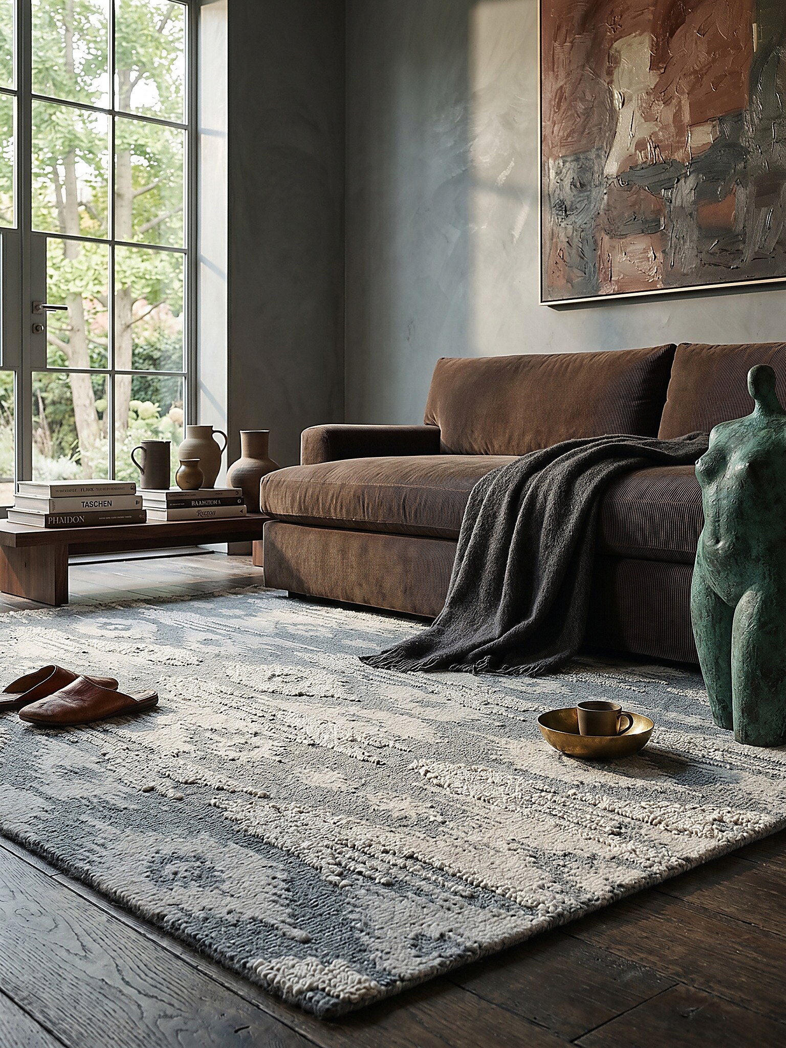 Wollteppich Ethno Blau 200 x 290 cm - SOAR | Kadima Design 
