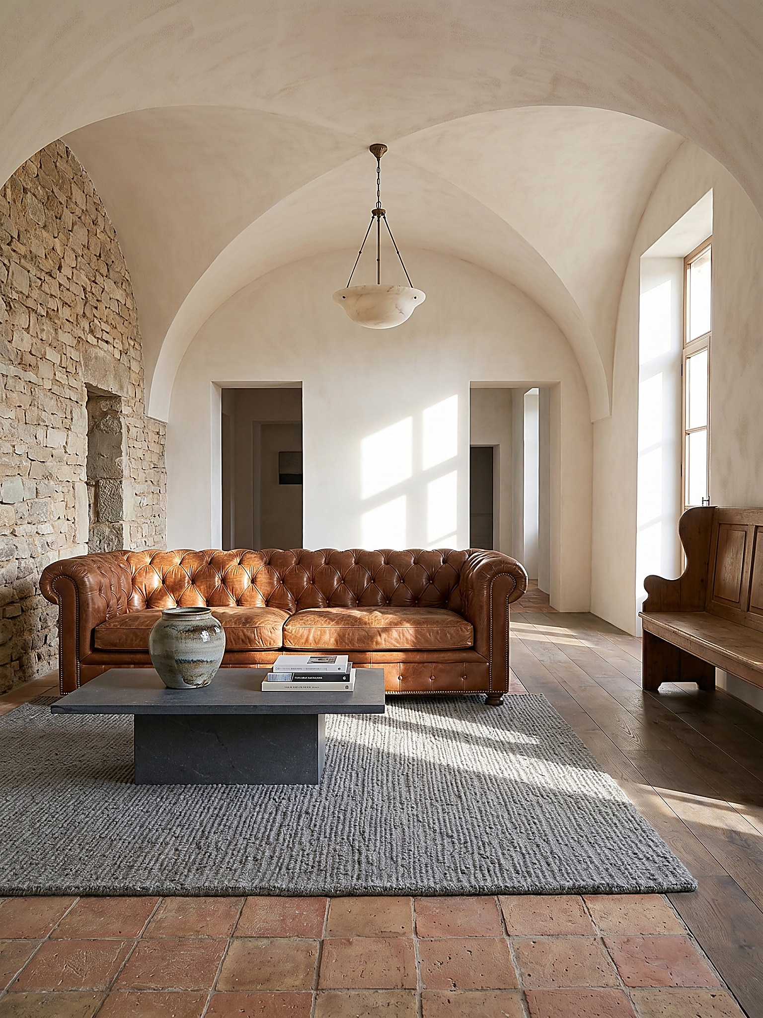 Wollteppich uni Grau 200 x 290 cm - ALNE | Kadima Design 