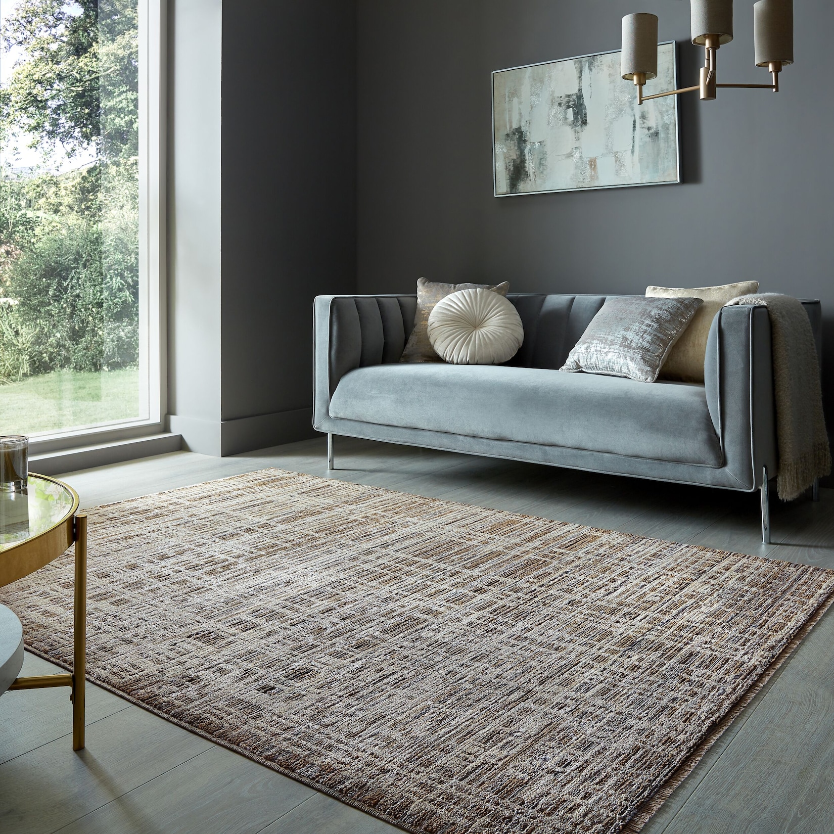 Teppich geometrisch Erdtöne 200 x 300 cm - ADUR Kadima Design
