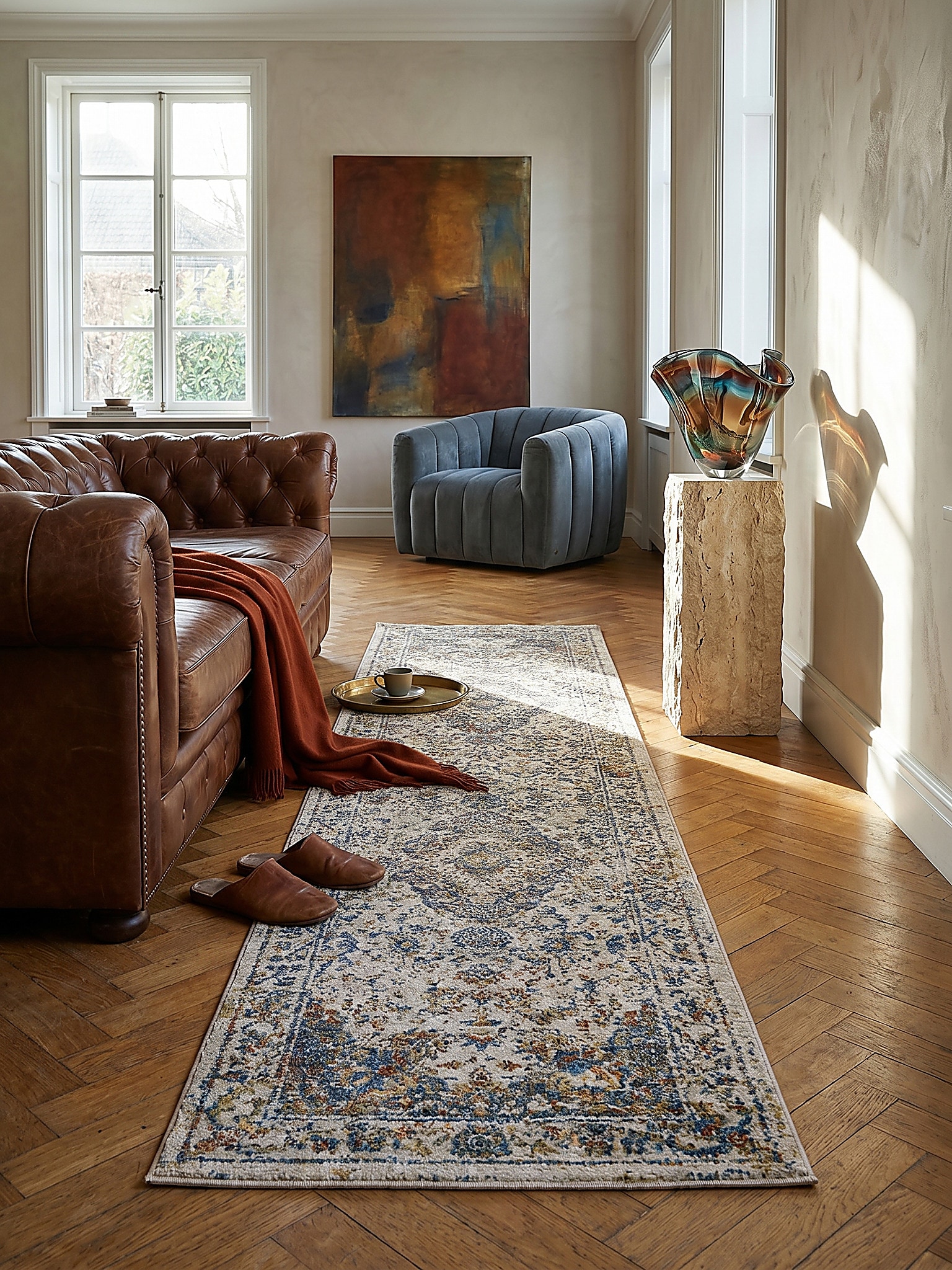 L&auml;ufer Orient Erdt&ouml;ne-Bunt 60 x 230 cm - ADUR | Kadima Design 