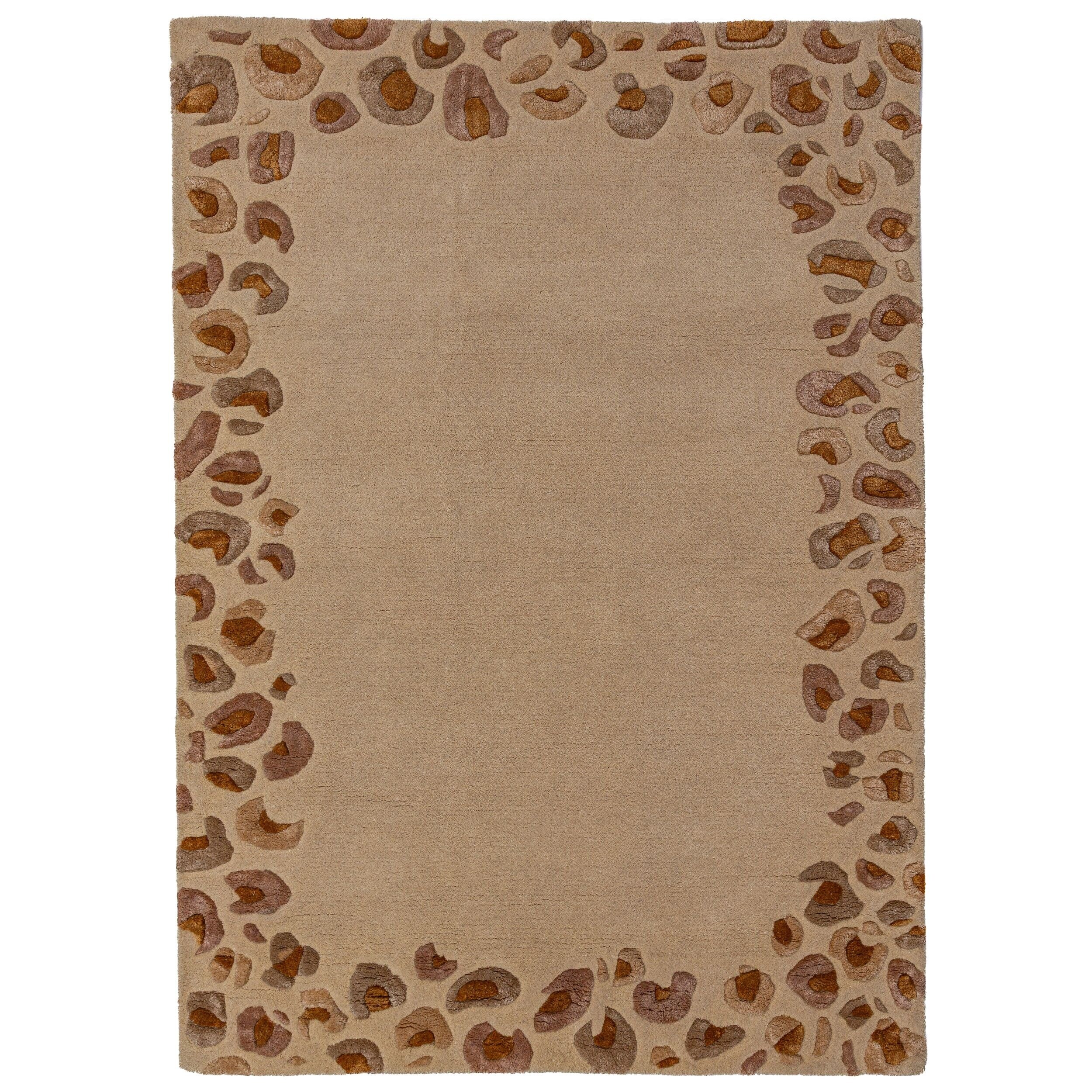 Teppich Leopard-Bord&uuml;re Natur 200 x 300 cm - SABLE | Kadima Design 