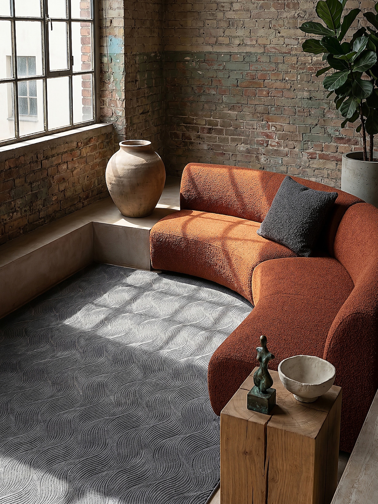 Teppich Antirutsch Anthrazit 120x160 cm - DALAR Kadima Design