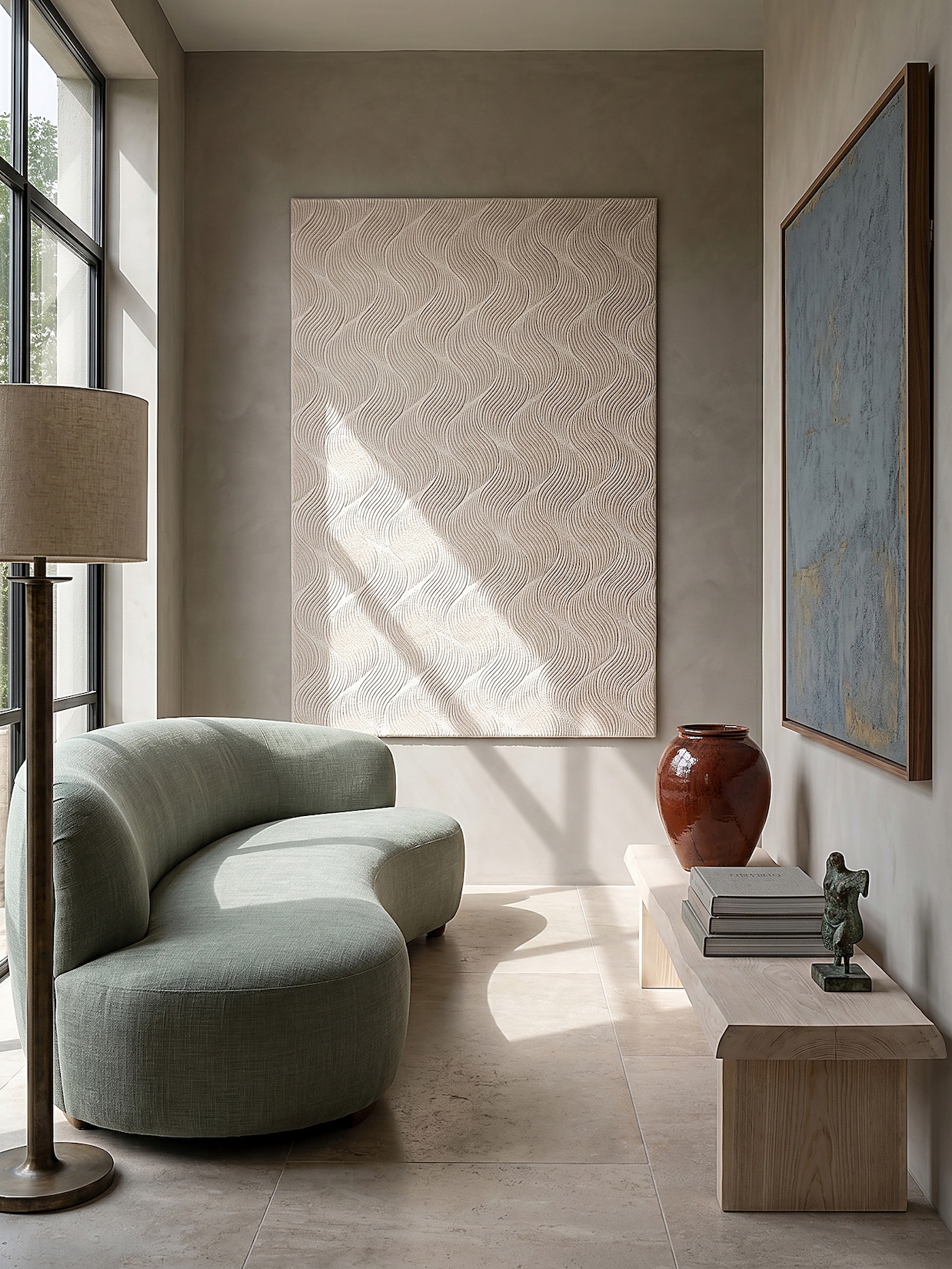 Teppich Antirutsch Creme 140x200 cm - DALAR Kadima Design