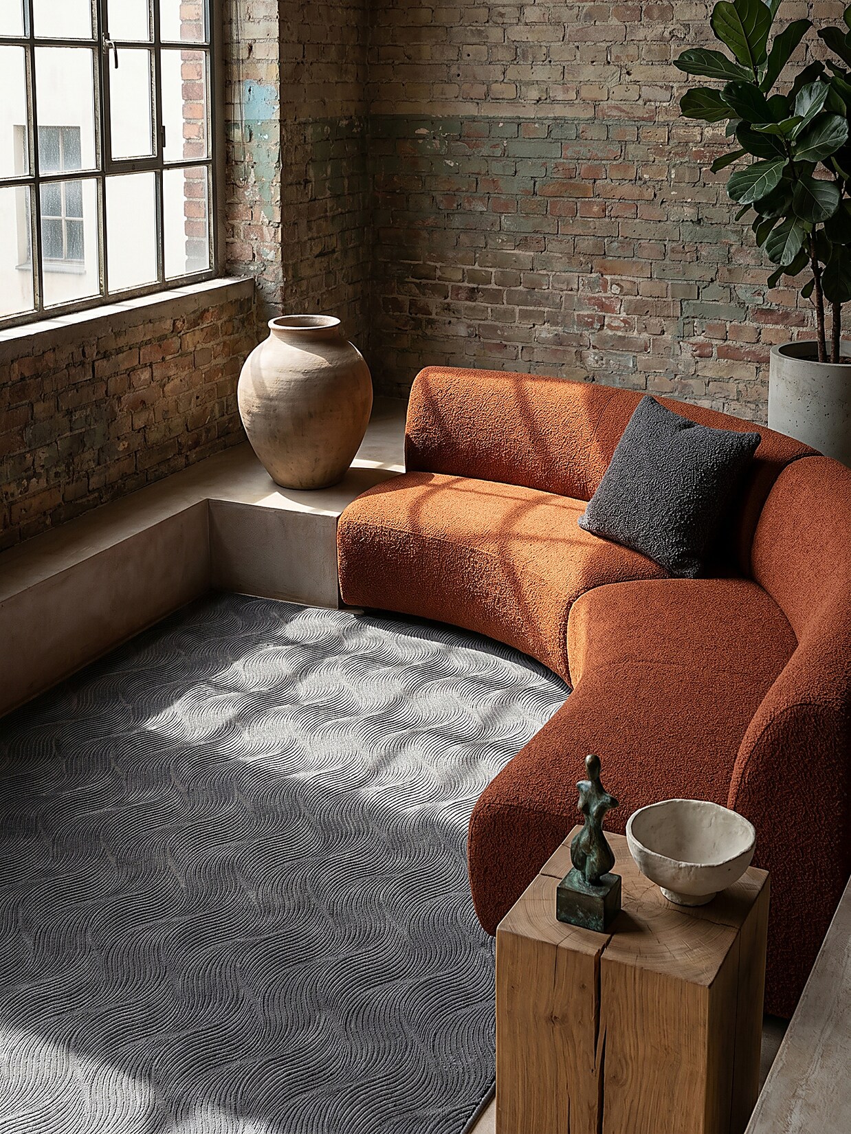 Teppich Antirutsch Anthrazit 160x220 cm - DALAR Kadima Design