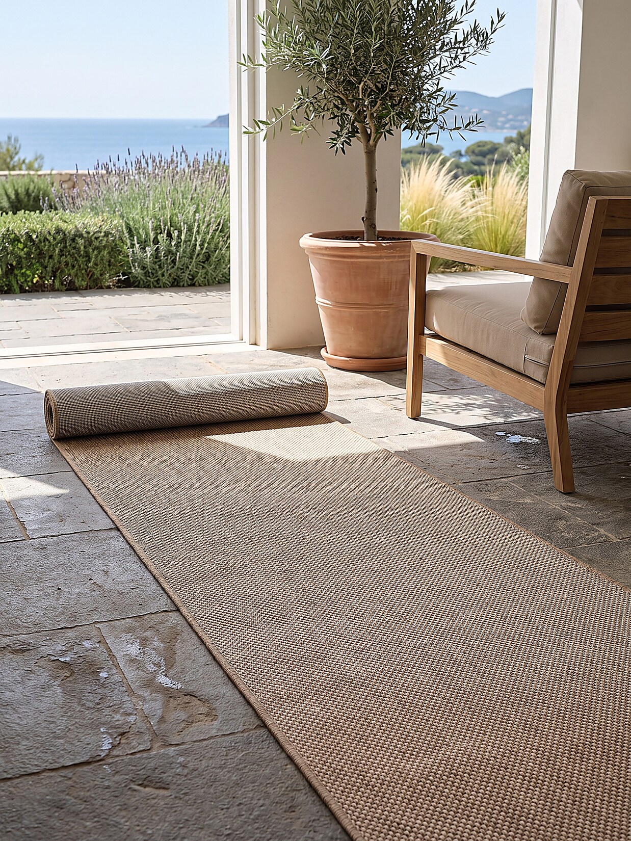 Läufer Pflegeleicht Natur 80x150 cm - BORNO Kadima Design