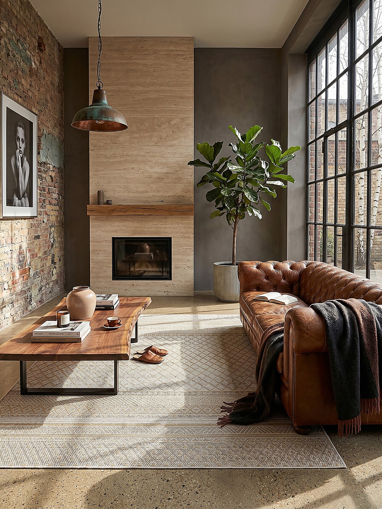 Flachgewebe-Teppich Pflegeleicht Beige 120x160 cm - ESERA Kadima