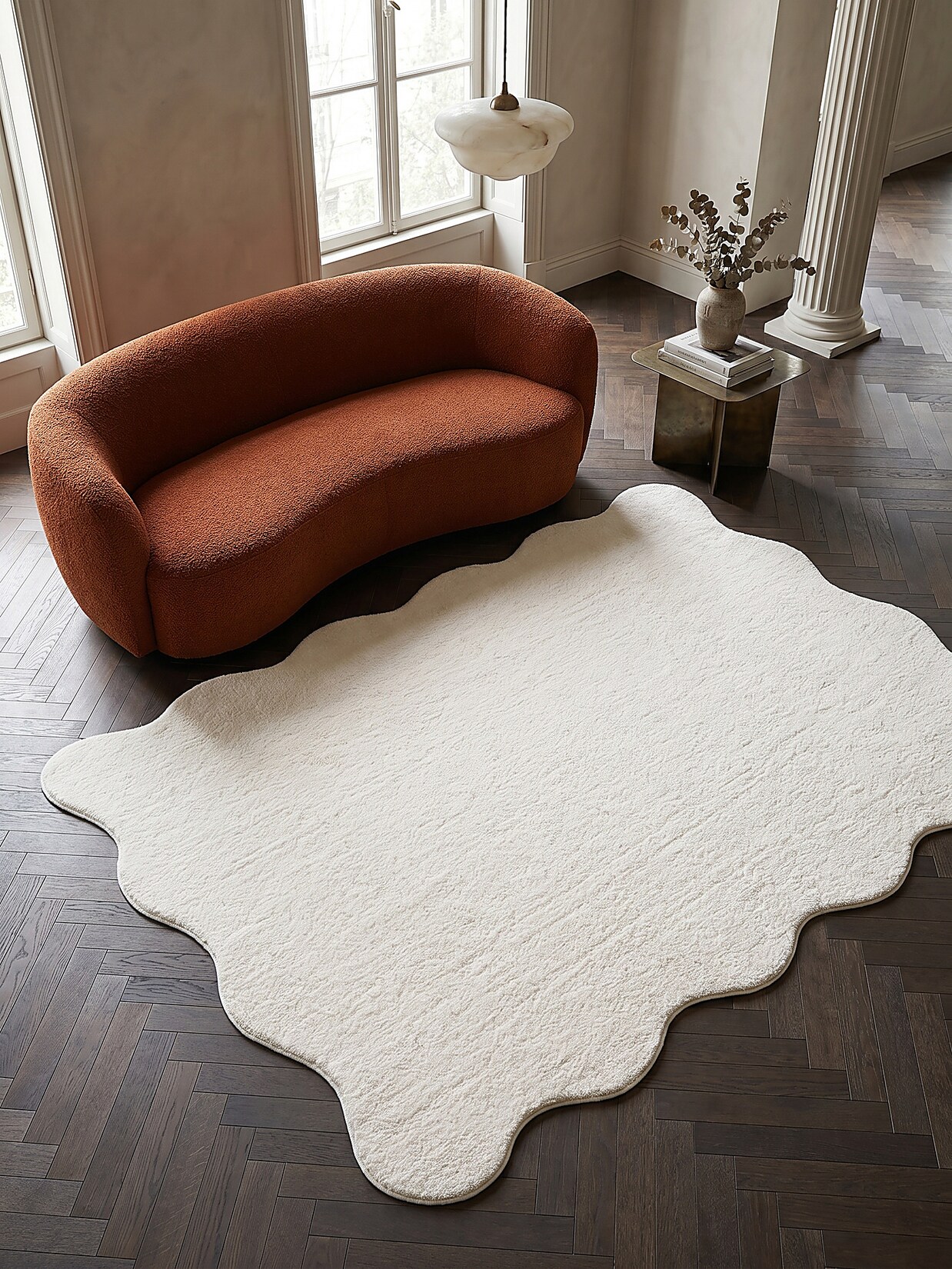 Teppich Antirutsch Creme 140x200 cm - TIRSO Kadima Design