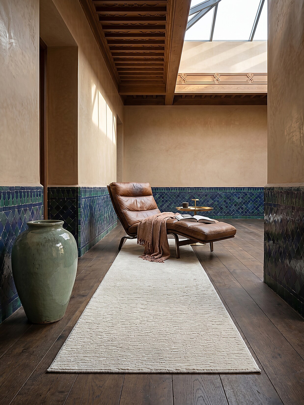Läufer Pflegeleicht Creme 80x150 cm - KASOS Kadima Design