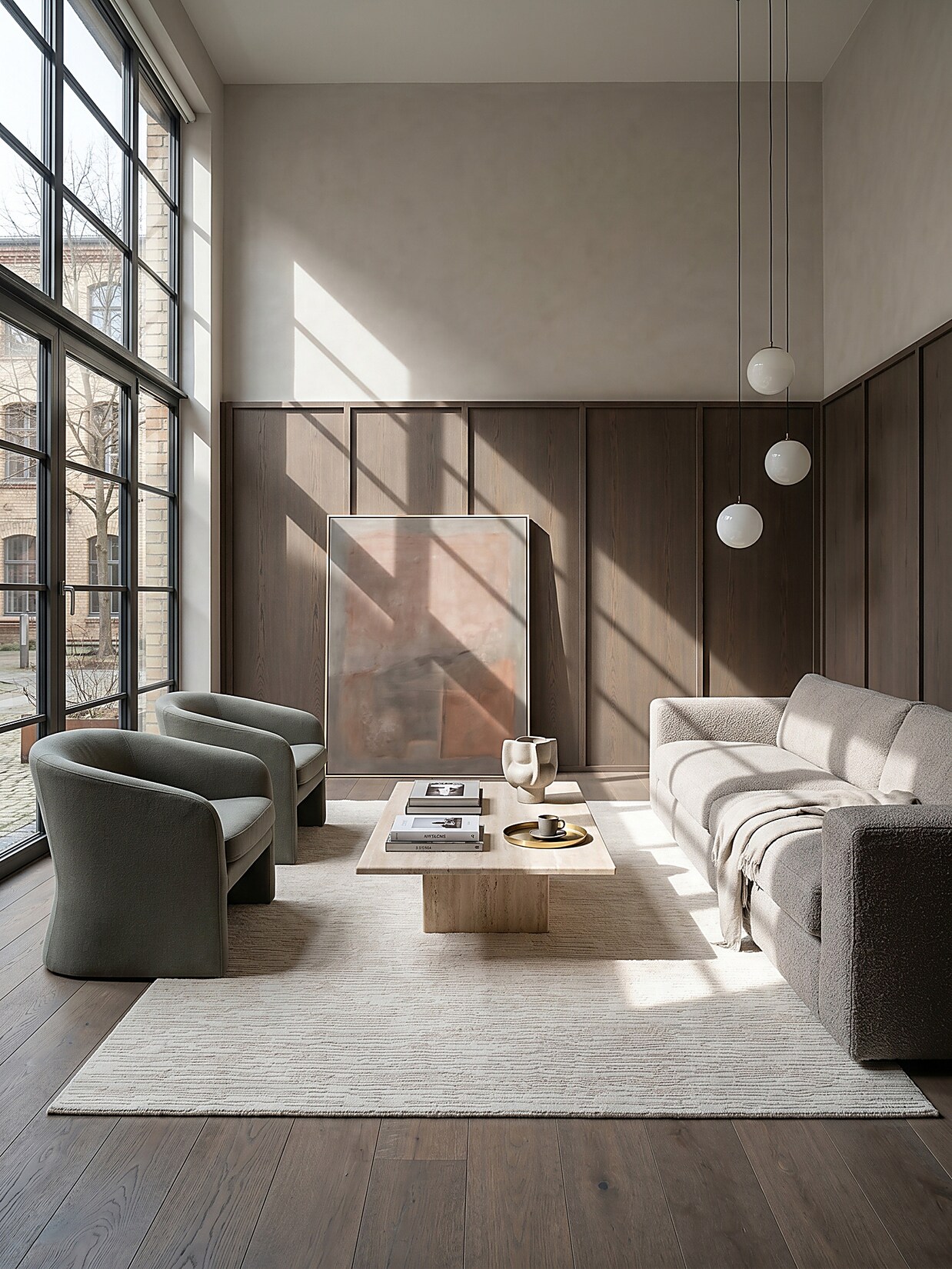 Teppich Pflegeleicht Creme 160x230 cm - KASOS Kadima Design