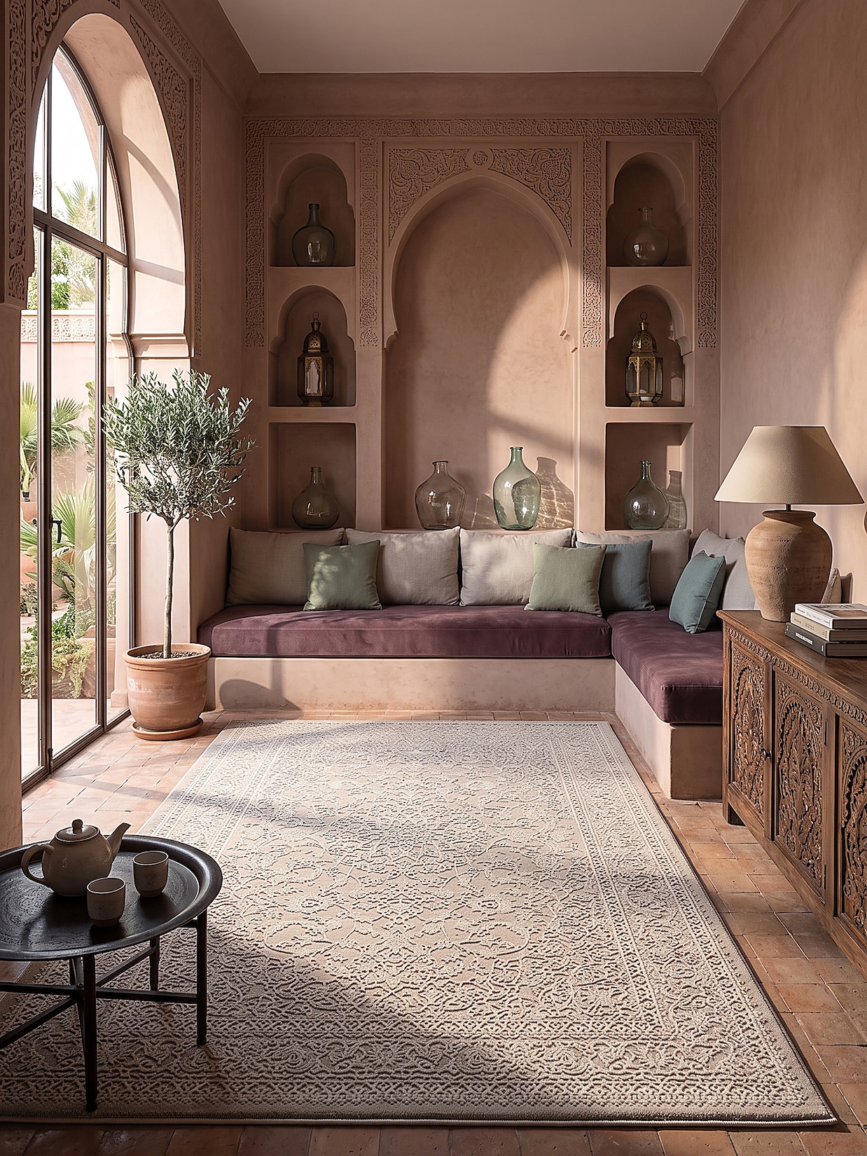 Teppich Pflegeleicht Beige 200x290 cm - KASOS Kadima Design
