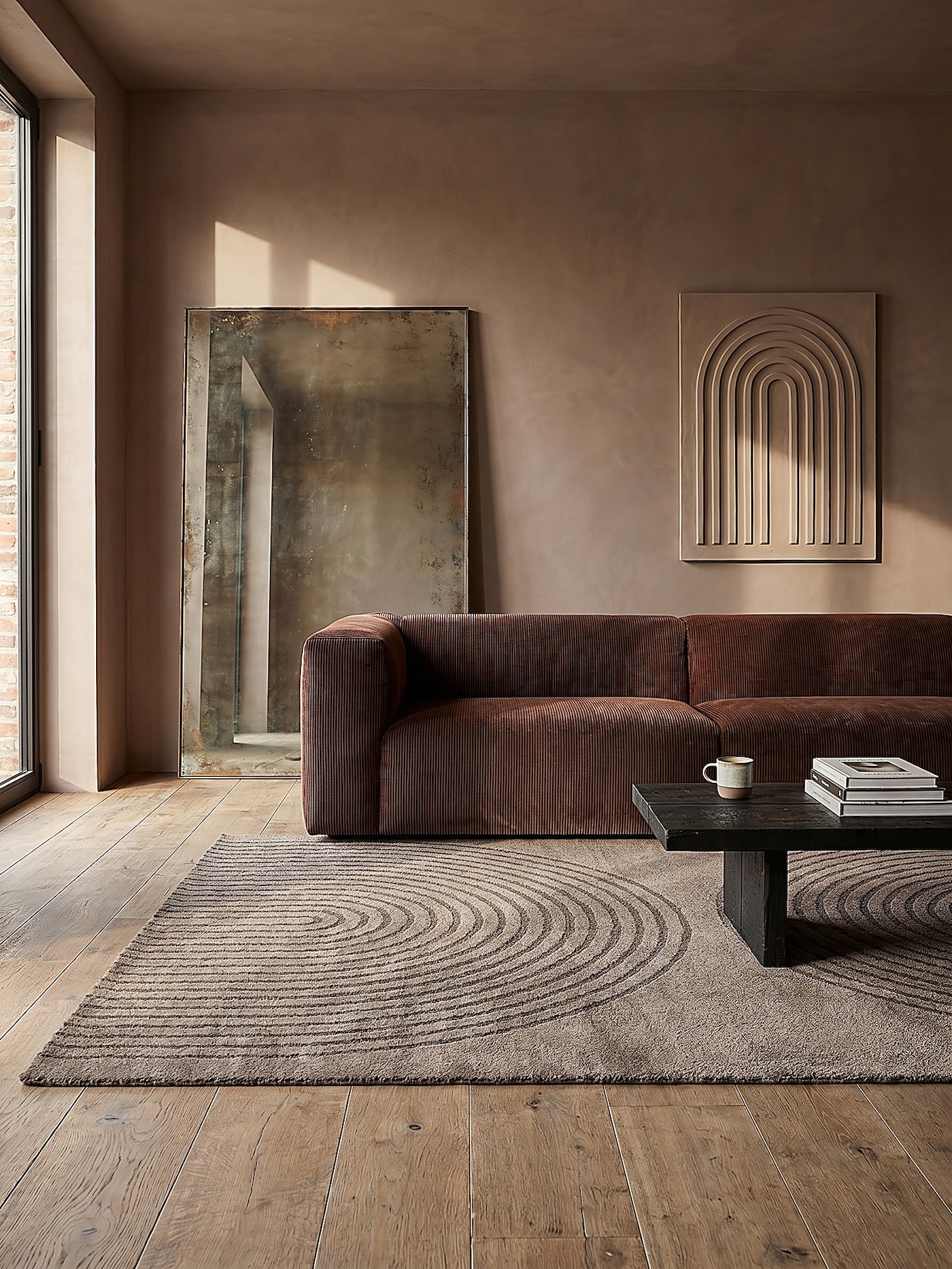 Teppich Pflegeleicht Braun 240x340 cm - MUOTA Kadima Design
