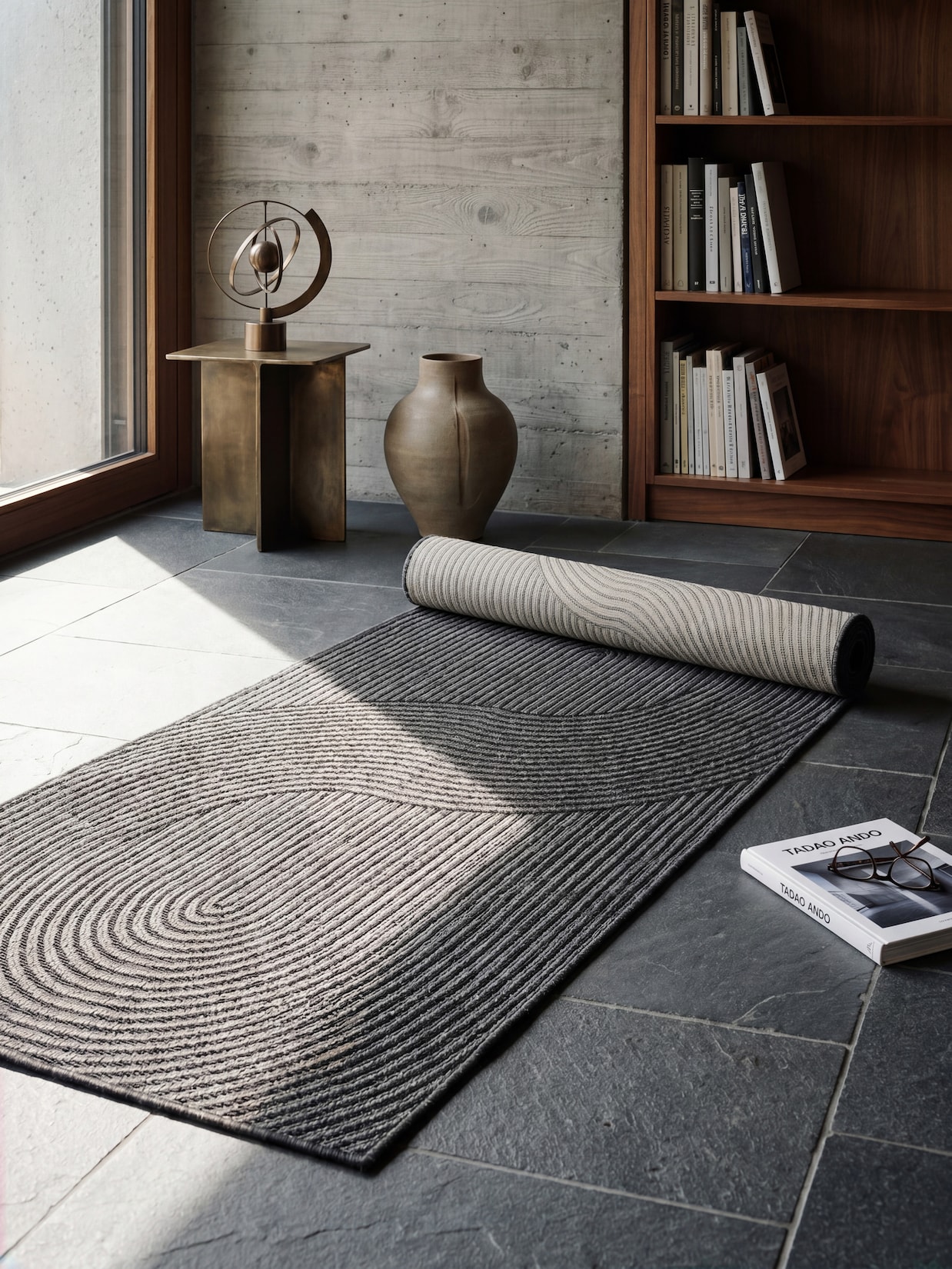 Läufer Pflegeleicht Anthrazit 80x200 cm - BORNO Kadima Design