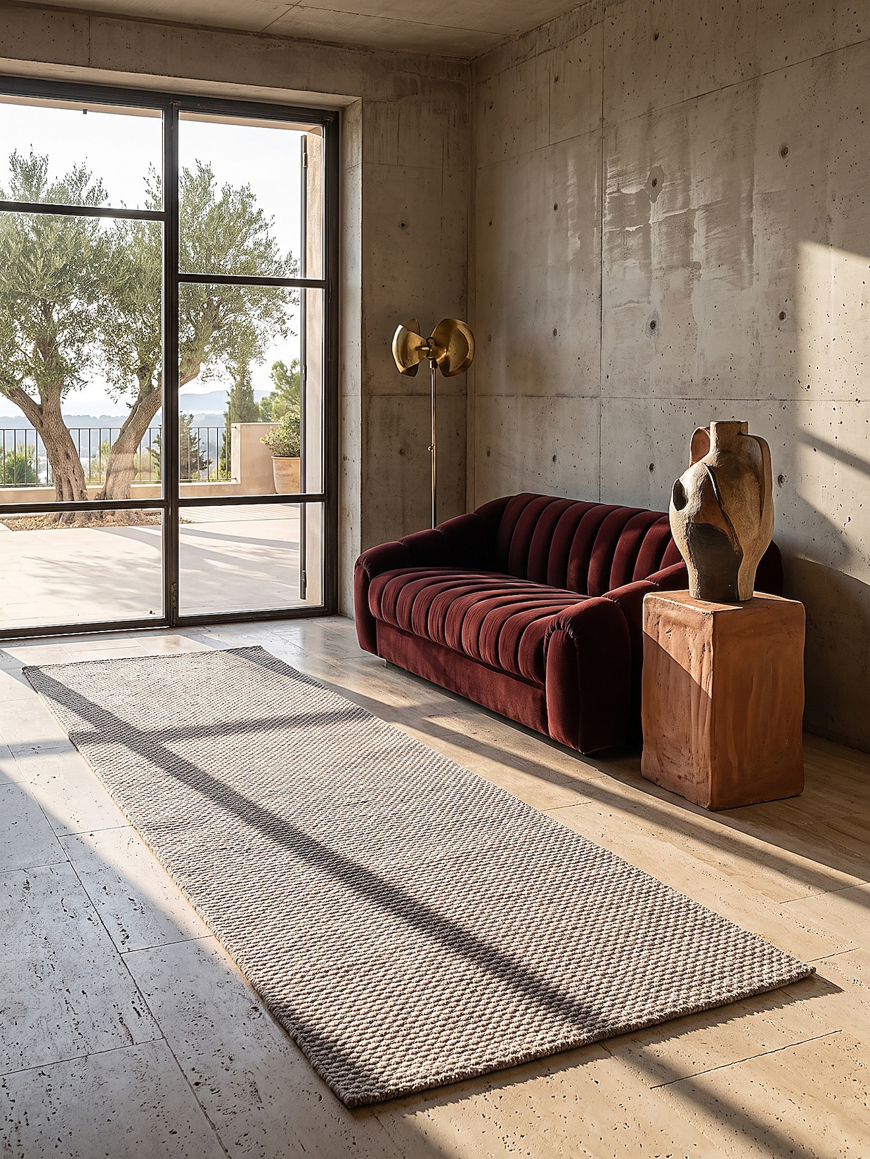 Läufer Pflegeleicht Taupe 80x150 cm - BROYE Kadima Design