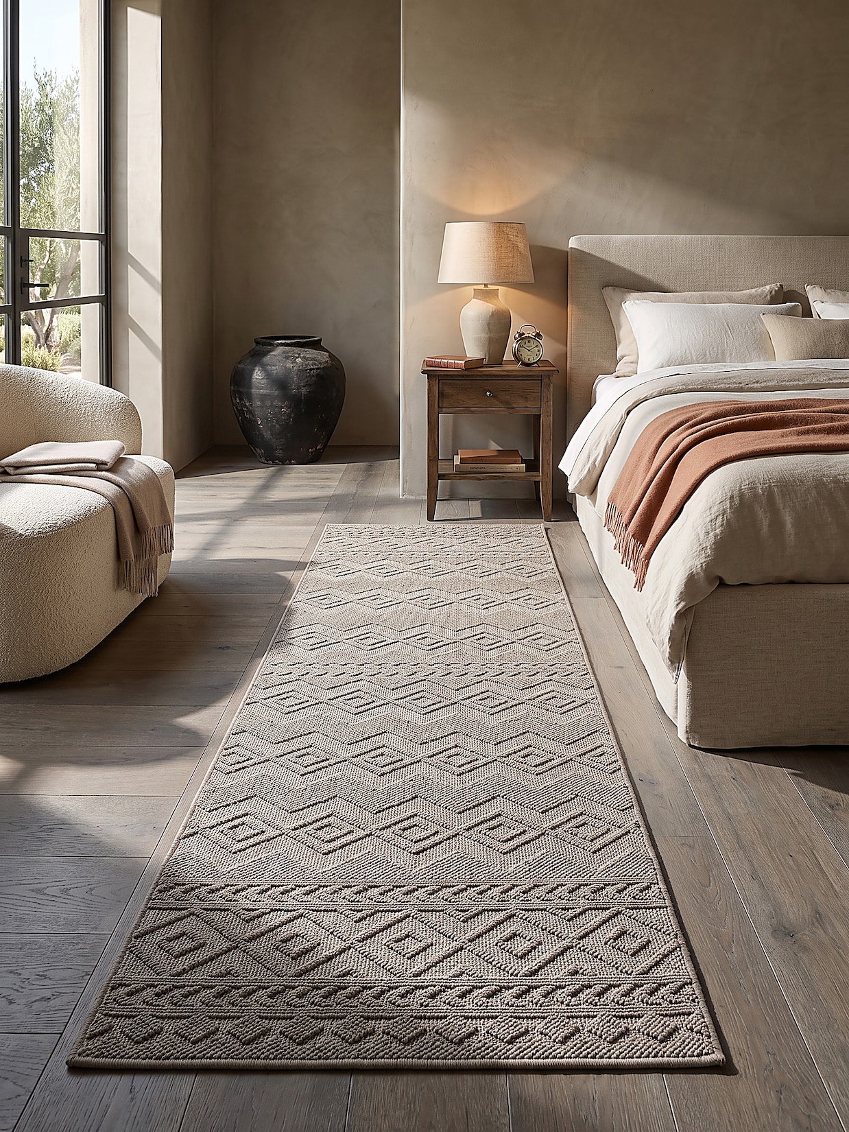 Läufer Polypropylen Beige 80x250 cm - STURA Kadima Design
