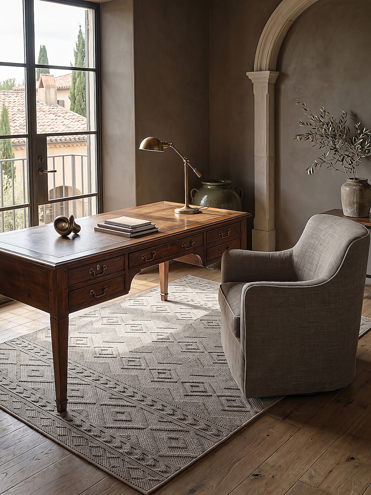 Teppich Polypropylen Beige 200x280 cm - STURA Kadima Design