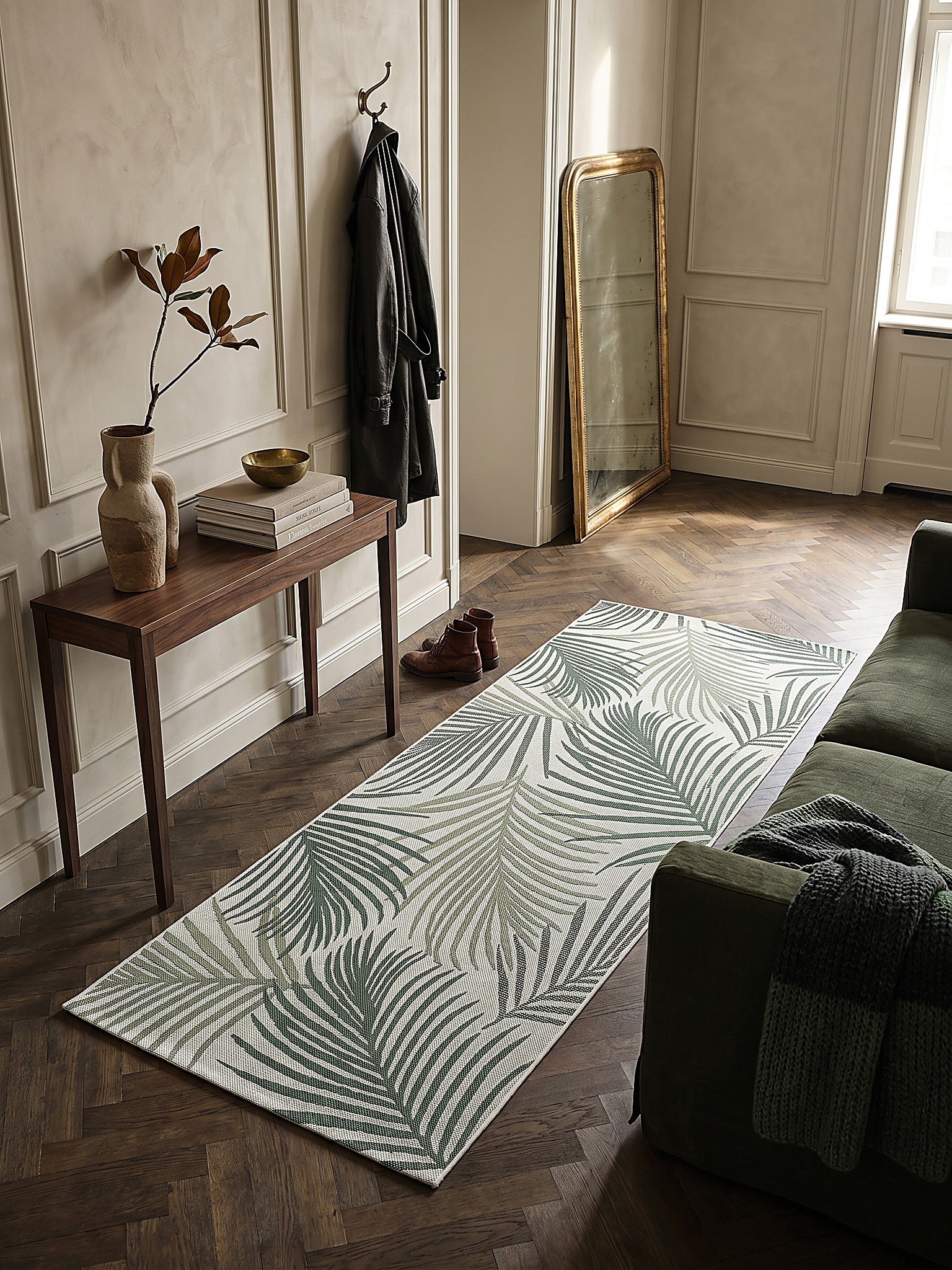 L&auml;ufer Pflegeleicht Gr&uuml;n 80x200 cm - BORNO | Kadima Design 