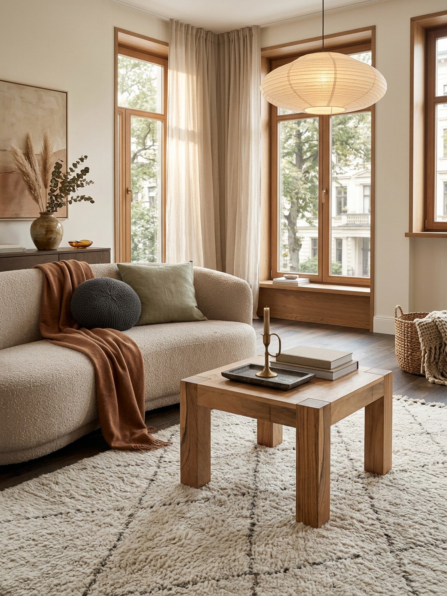 Couchtisch MUMBAI aus Massivholz im Landhaus-Stil mit nat&uuml;rlichem Design, Akazie 60x60x40 cm 