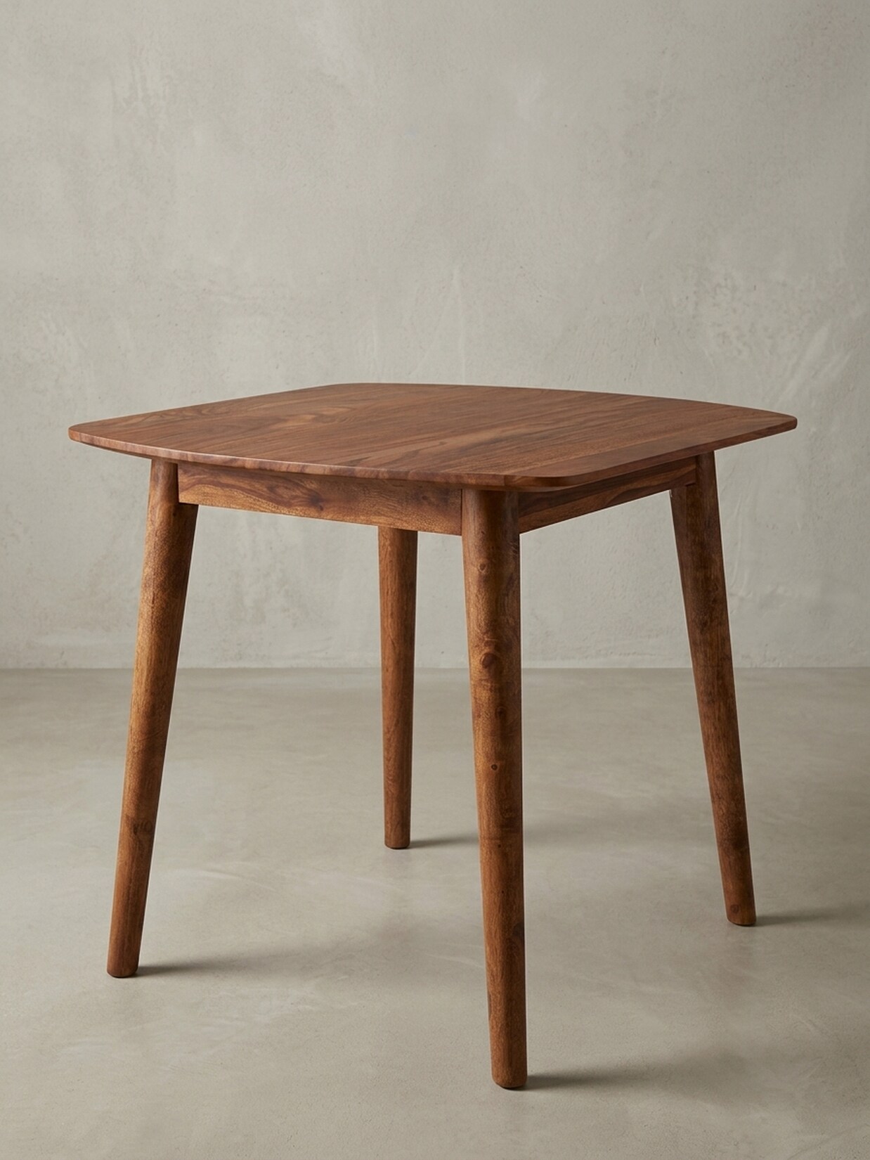 Esszimmertisch – Massivholz Braun 80x78x80 cm Rustikal Modern