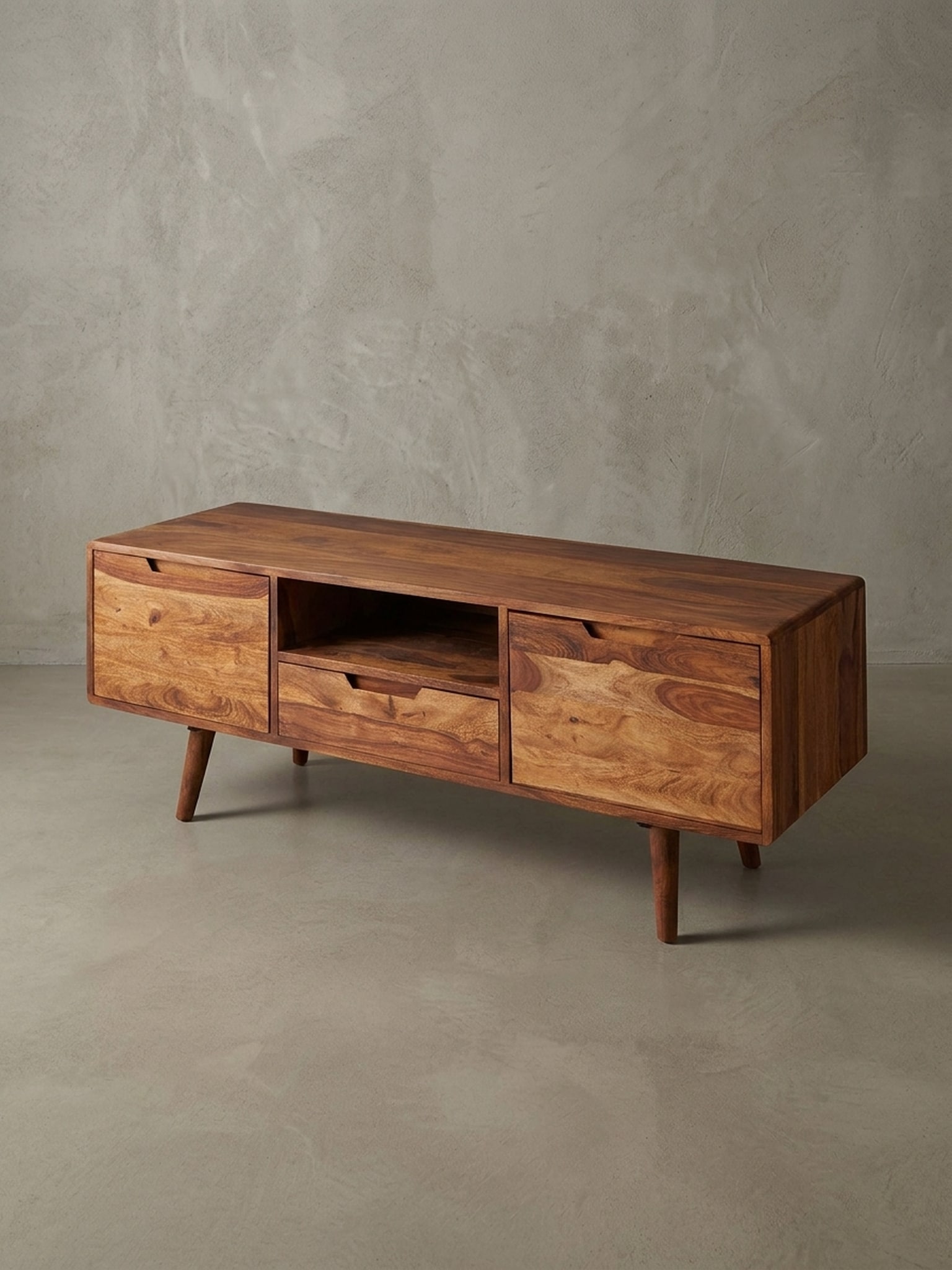 Lowboard Massivholz Landhausstil 135x51x45 cm mit Schublade und 2 T&uuml;ren 