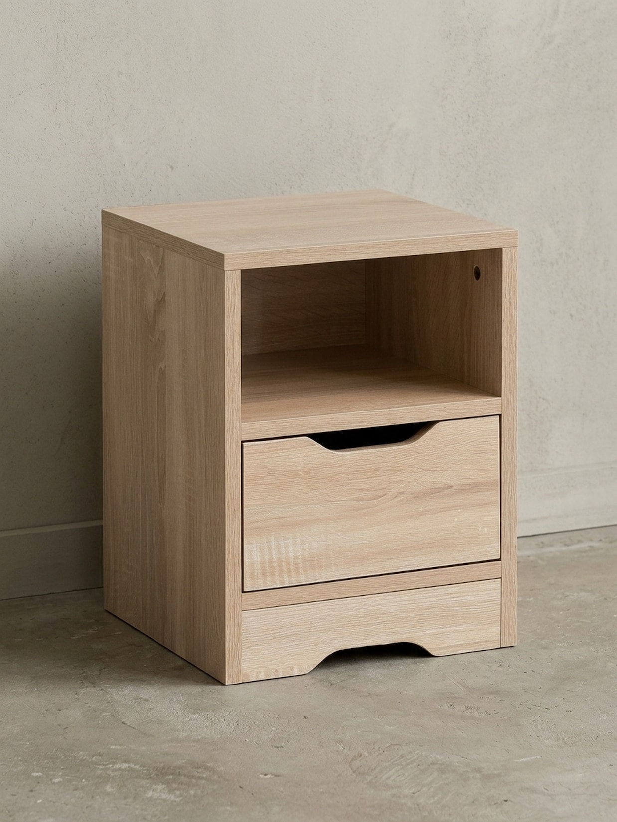 Nachttisch Schublade Ablage Modern Klein, Sonoma 31x31x43 cm