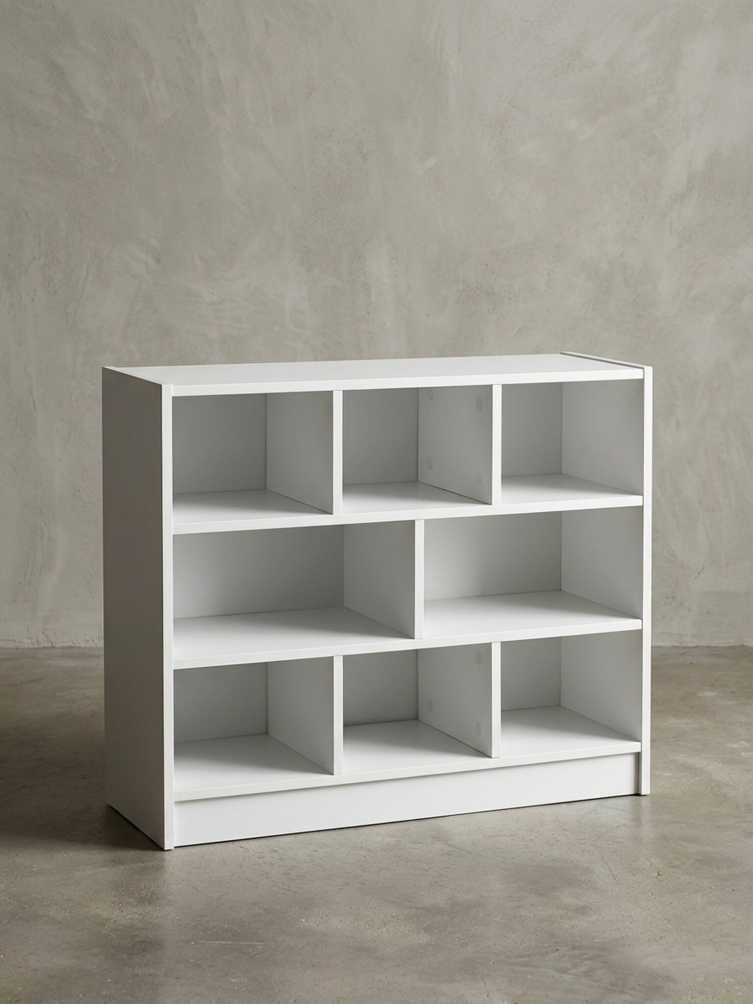B&uuml;cherregal &ndash; Wei&szlig;, 80x68,5x29,5&nbsp;cm, mit F&auml;chern, schmal, modern 