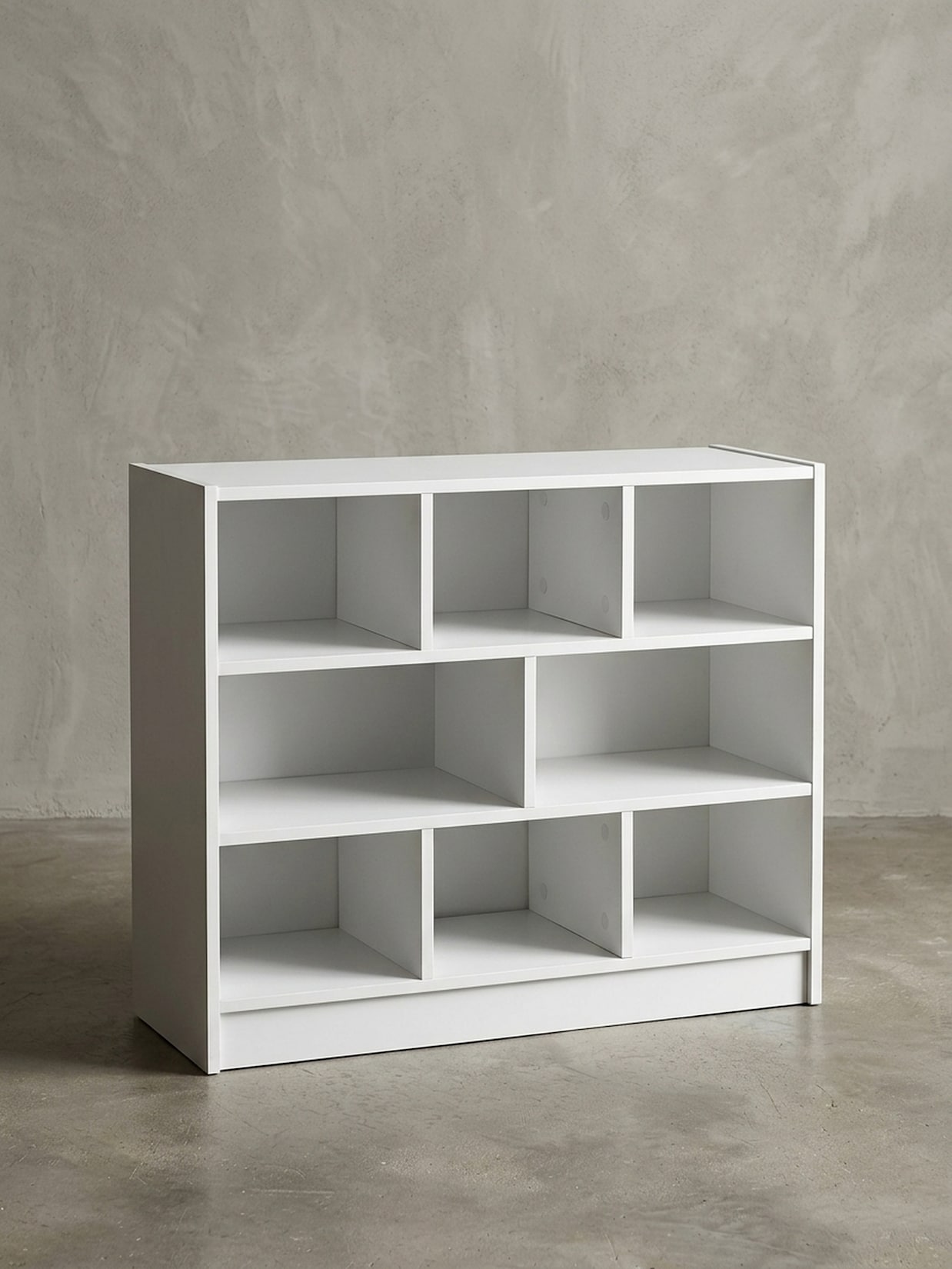 Bücherregal – Weiß, 80x68,5x29,5 cm, mit Fächern, schmal, modern