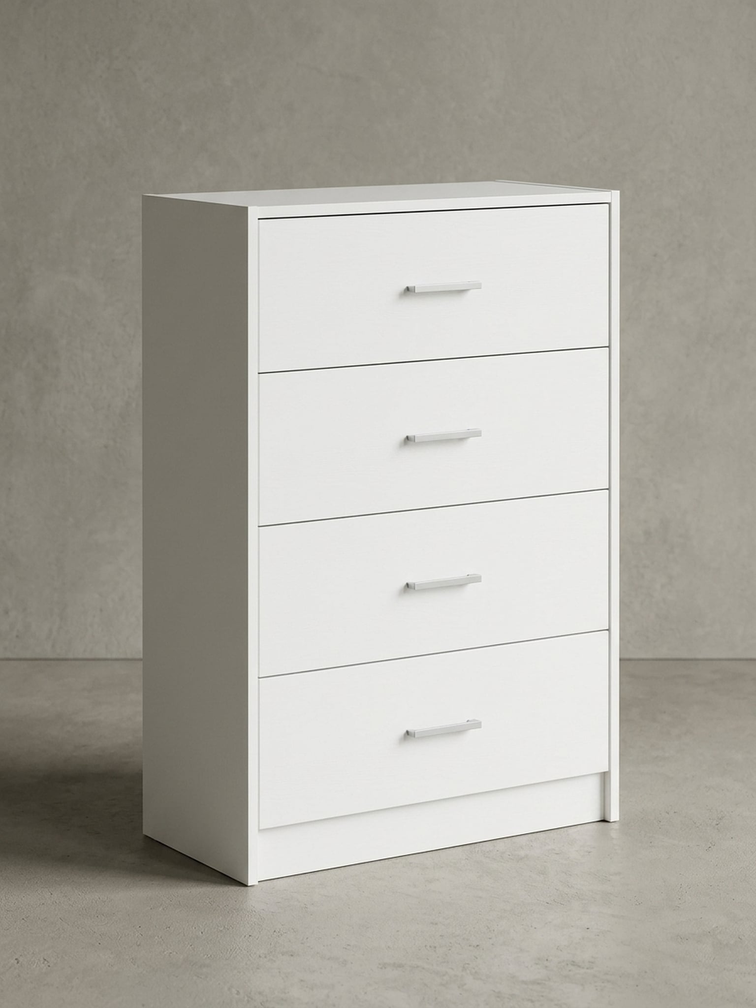 Sideboard &ndash; Wei&szlig; Hochglanz, 60x90x30&nbsp;cm, schmal, mit Schubladen 