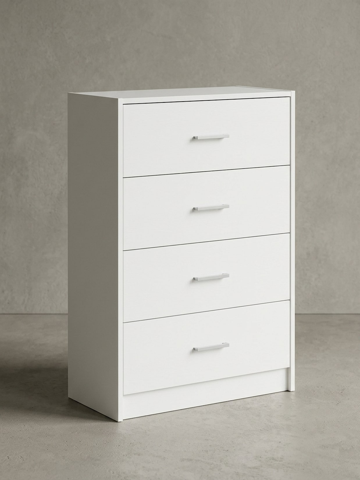 Sideboard – Weiß Hochglanz, 60x90x30 cm, schmal, mit Schubladen