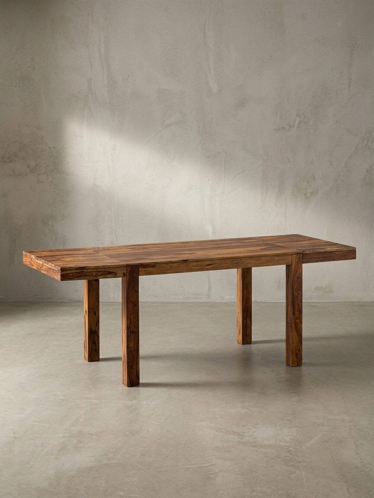 Esszimmertisch – Massivholz Braun 120–200 cm rechteckig verlängerbar