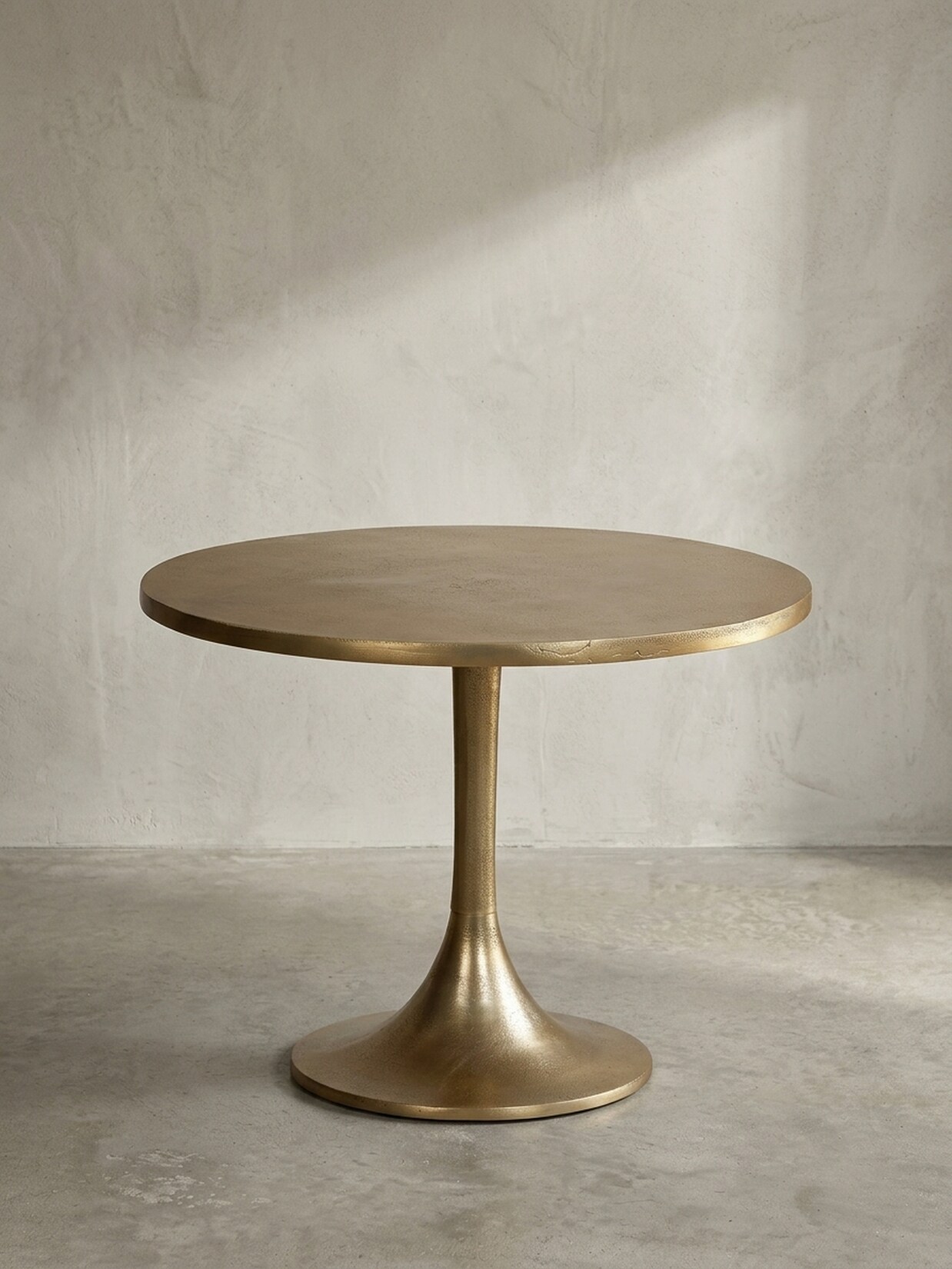 Couchtisch Klein Gold Metall Rund 60x60x46,5 cm Modern
