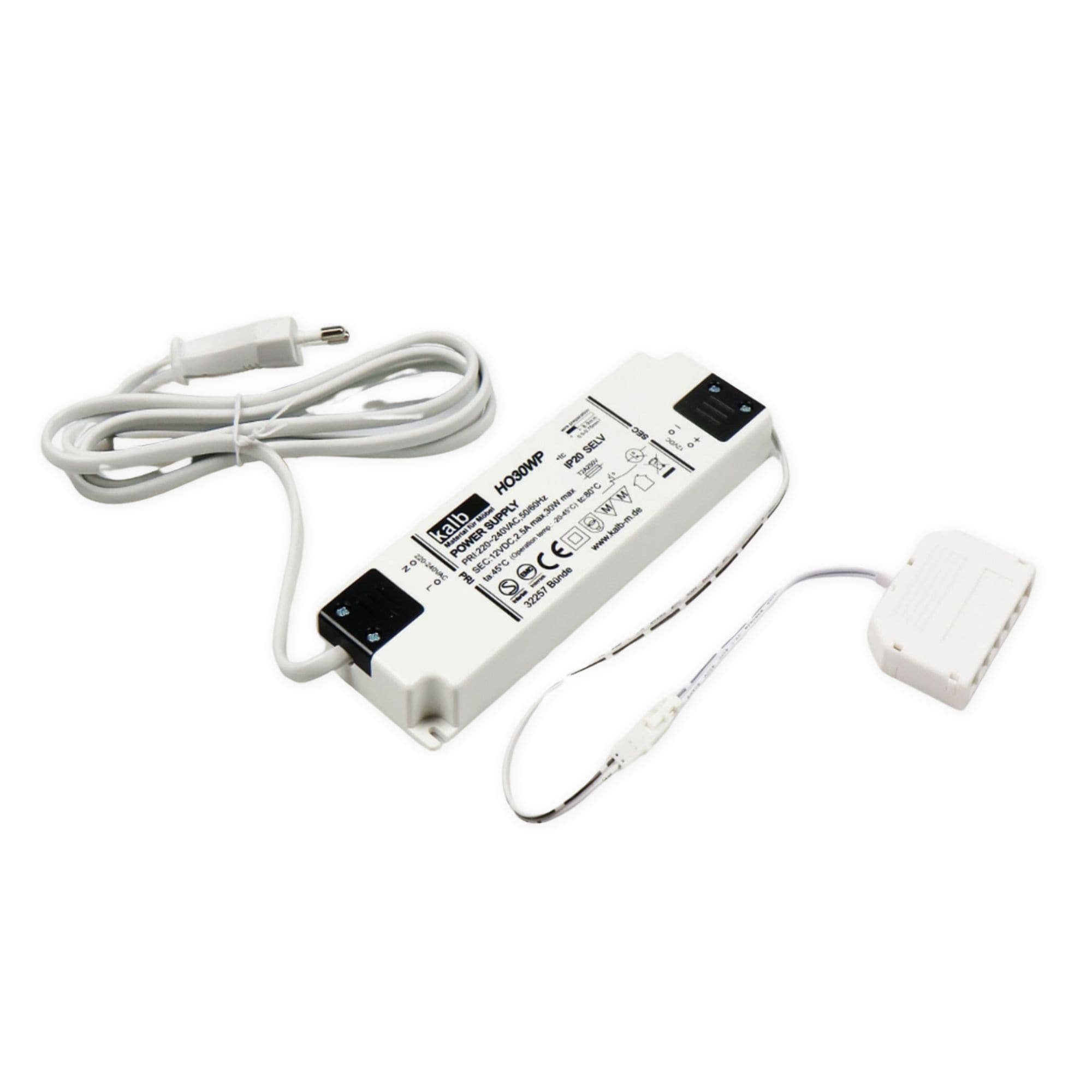 LED Netzteil 12V 30W Trafo Treiber Adapter LED Mini-Stecker 