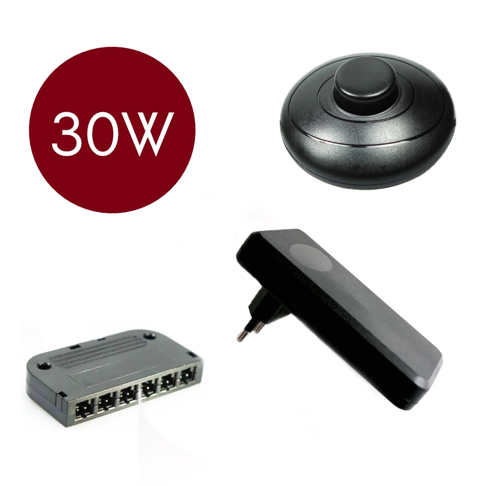 kalb | 30W 12V NETZTEIL +6FACH VERTEILER Trafo Netzadapter Steckernetzteil Driver LED 