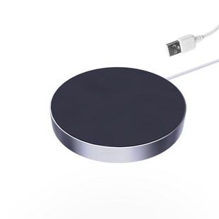 kalb | QI Unterbau und Einbau Ladegerät grau Ladedistanz 3 - 18 mm Smart Wireless USB 