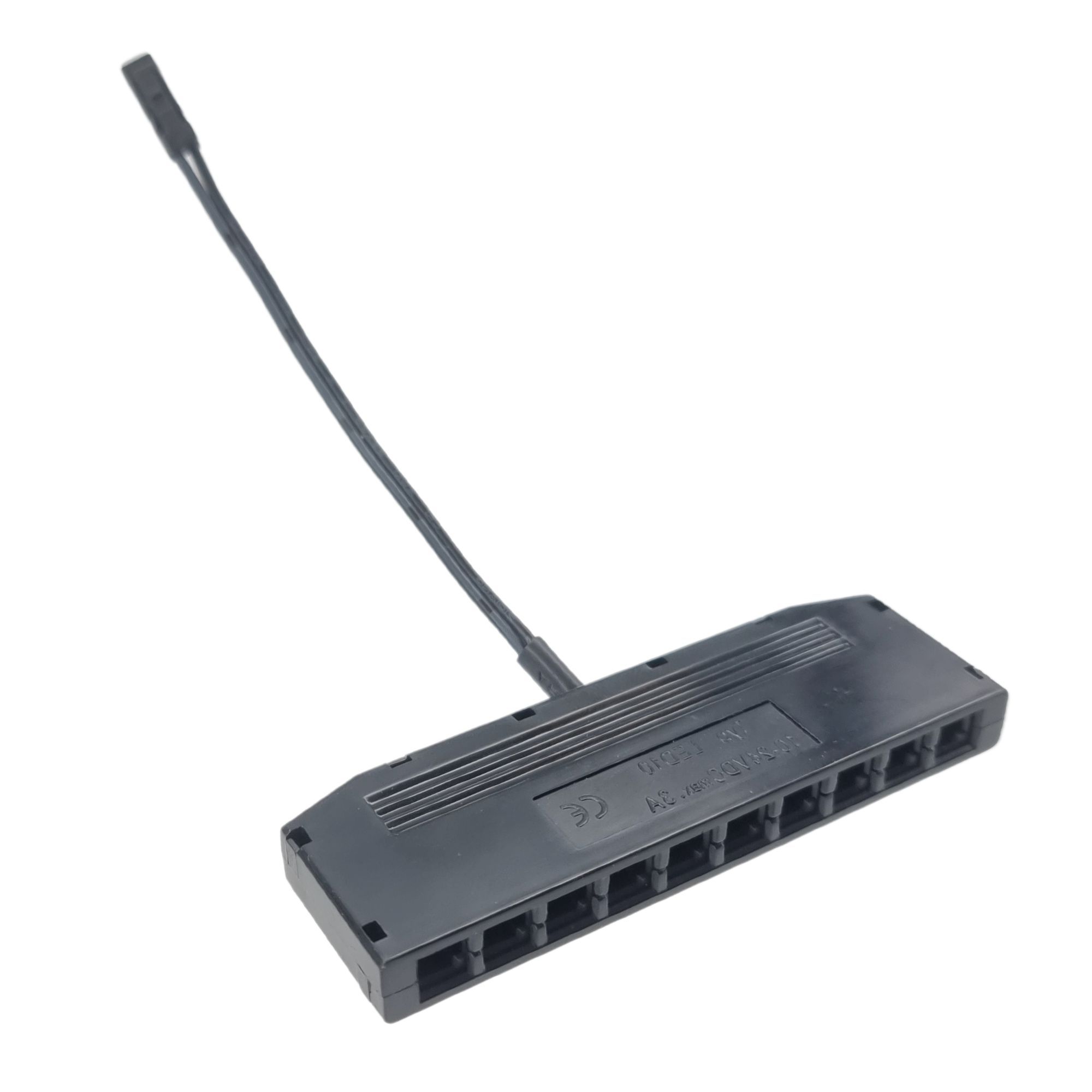 10-Fach-Verteiler f&uuml;r bestehende Leuchten-Sets, schwarz, 10cm Kabell&auml;nge 