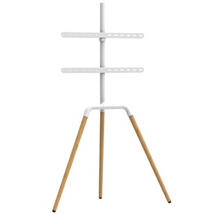 TV Standhalter Buche - VESA bis max. 600x400 für 45-65 Zoll max. 40kg Weiß 