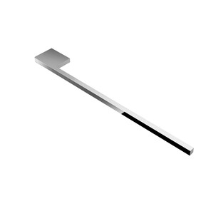 kalb | Handtuchhalter Slim für Waschtisch, Chrom, Aluminium, Länge: 400mm, Höhe: 8mm, Tiefe: 50mm 