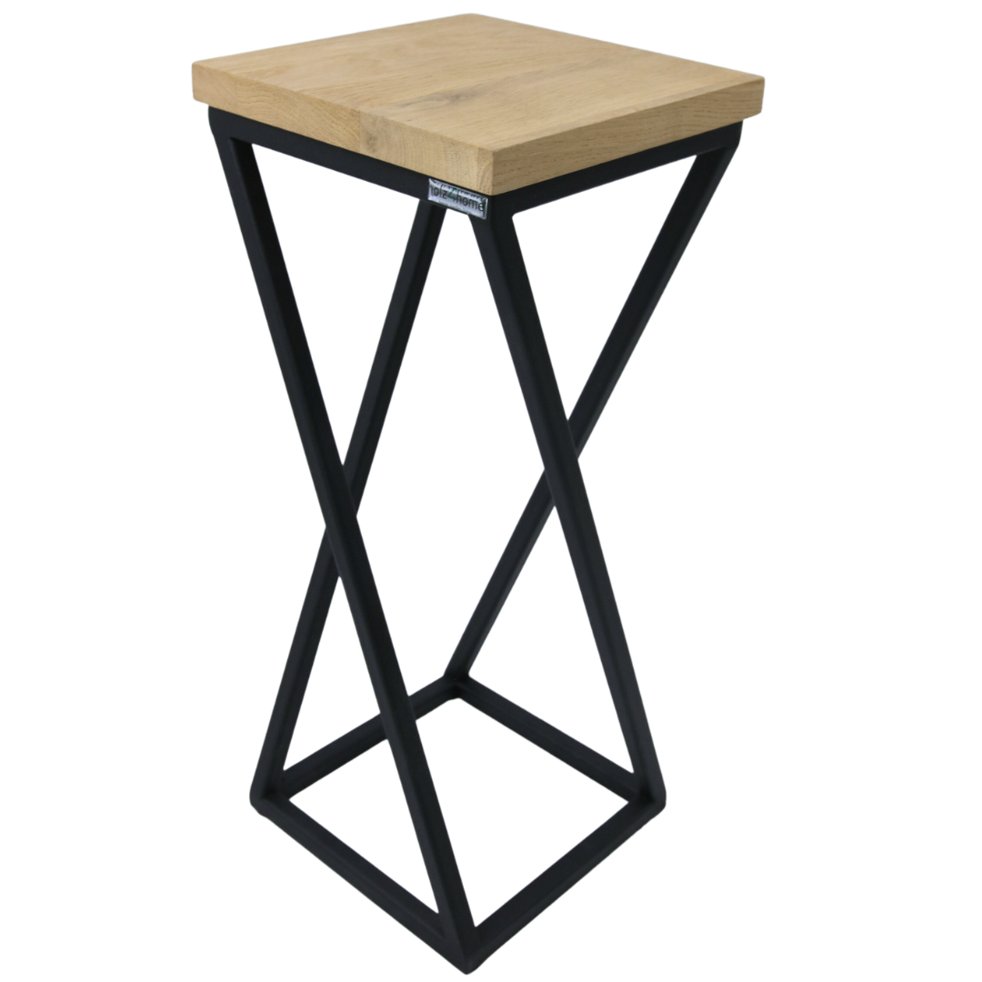 holz4home&reg; Blumenst&auml;nder aus Eiche I Gedrehte Streben 50 cm | 50 cm 