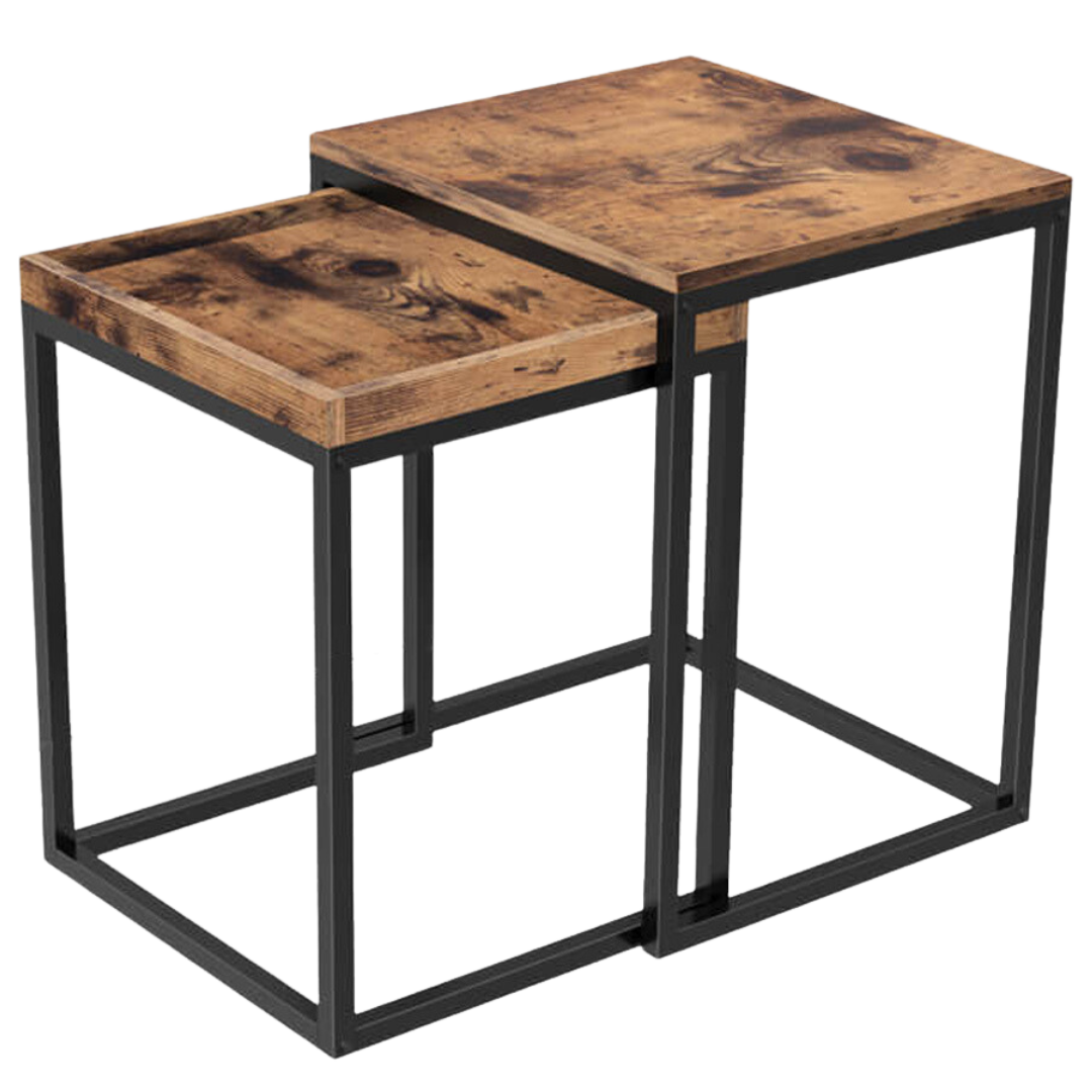 holz4home&reg; 2er Set Couchtische "Lannies" 