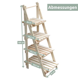 holz4home® Pflanzleiter/ Blumentreppe 
