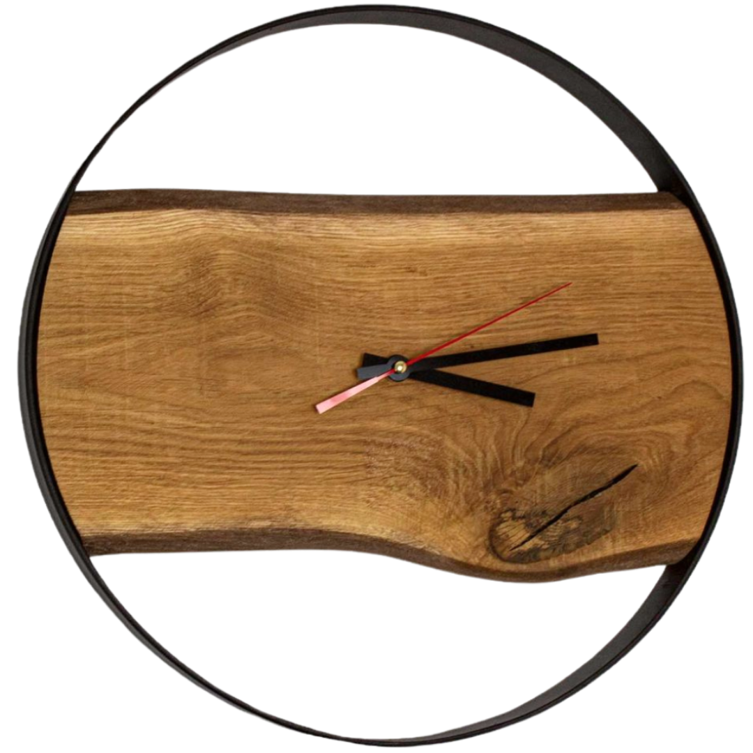 holz4home&reg; Rustikale Wanduhr | 43 cm 