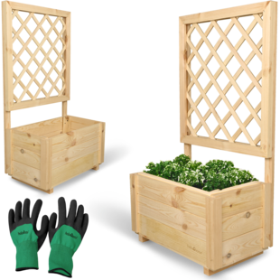 holz4home® Pflanzkasten mit Rankgitter S | S 