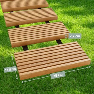 holz4home® Rollweg Gartenweg aus Lärche | 25 cm 