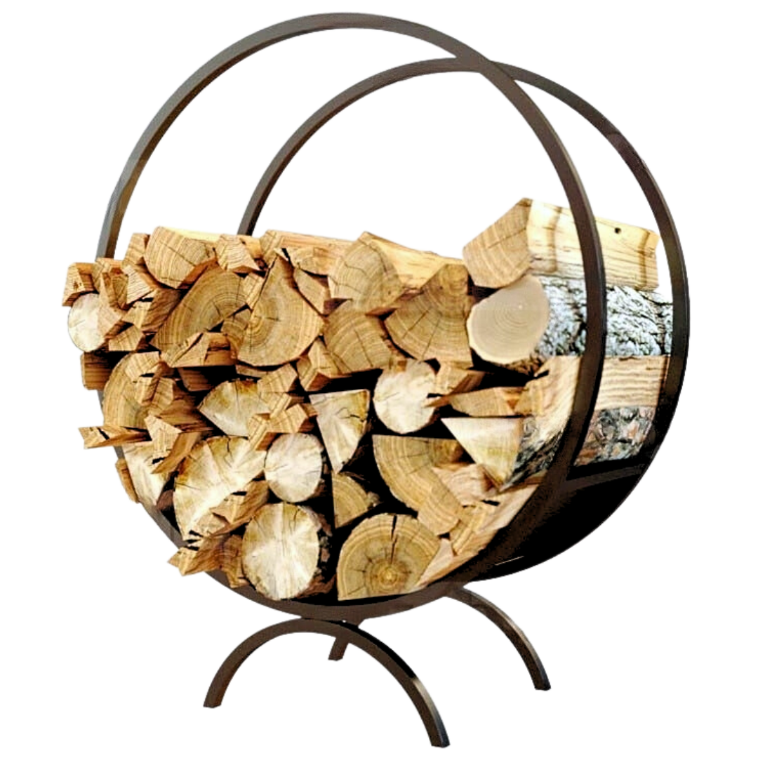 holz4home&reg; Brennholzregal | Kaminholzst&auml;nder rund 