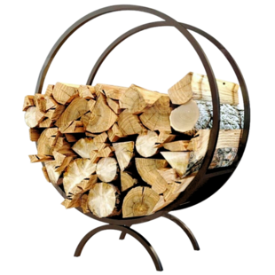 holz4home® Brennholzregal | Kaminholzständer rund 