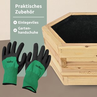 holz4home® Outdoor Pflanzenkübel 6-eckig Größe S | S 