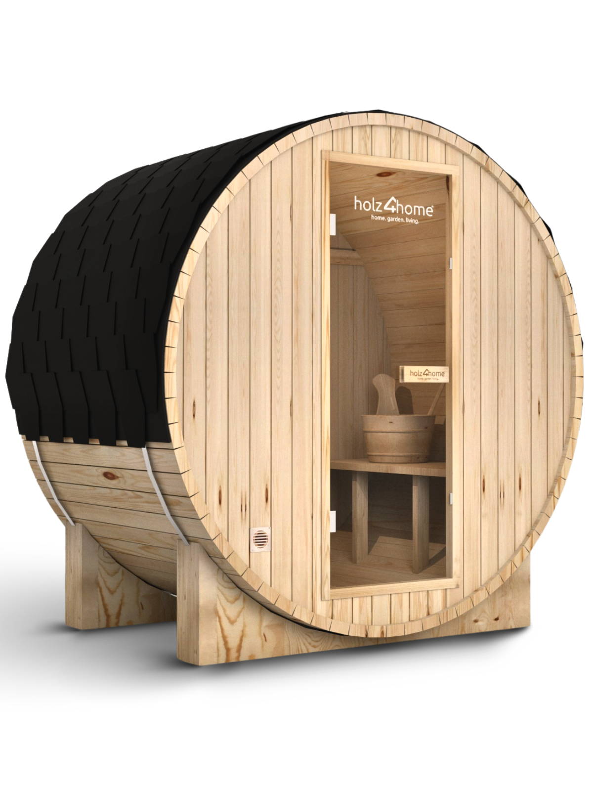 holz4home&reg; Fasssauna M Pini wood | M - 2 Personen 